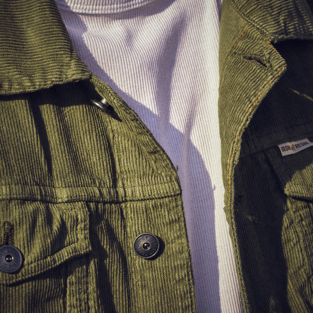 Iron & Resin -- Corduroy Rambler Jacket - Grøn