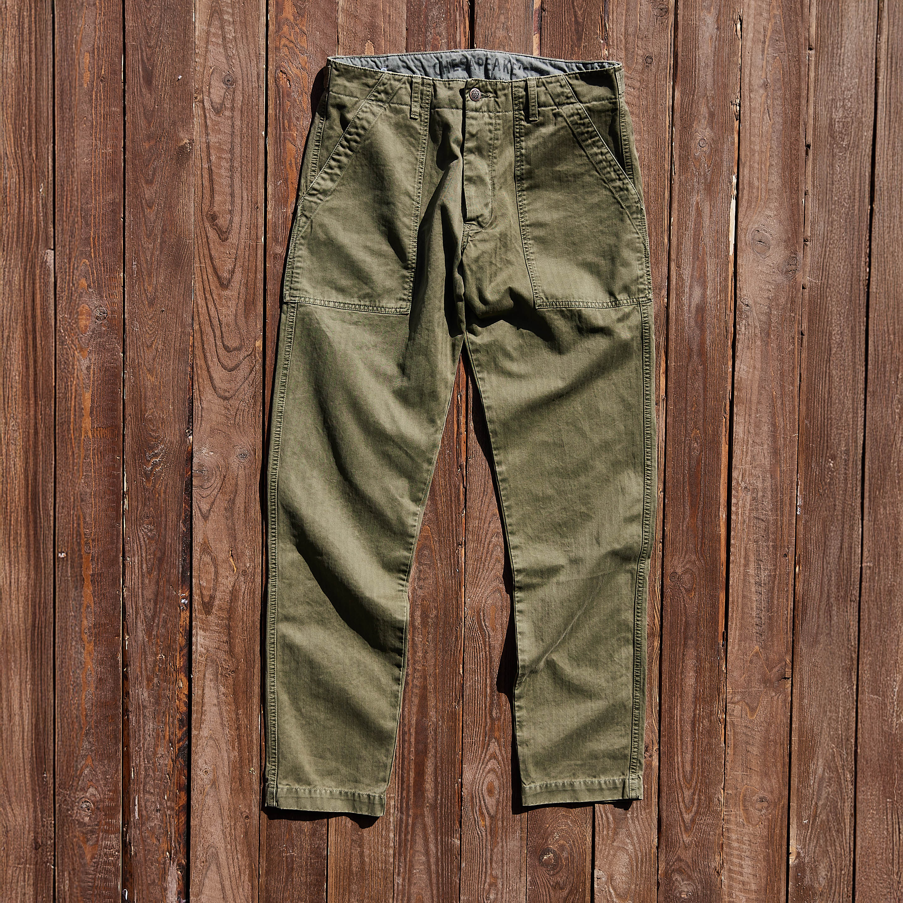 CHESAPEAKE'S - Fatigue Pants Degrasse - Grøn