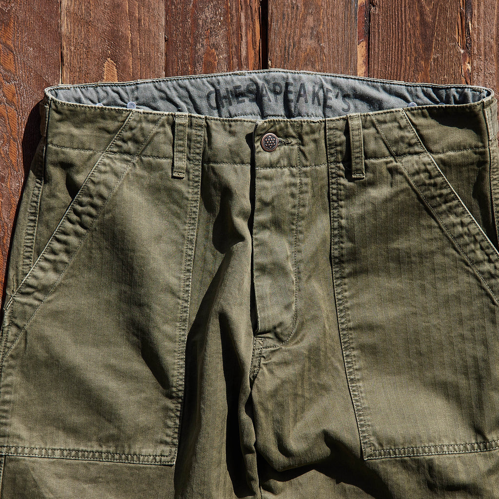 CHESAPEAKE'S - Fatigue Pants Degrasse - Grøn
