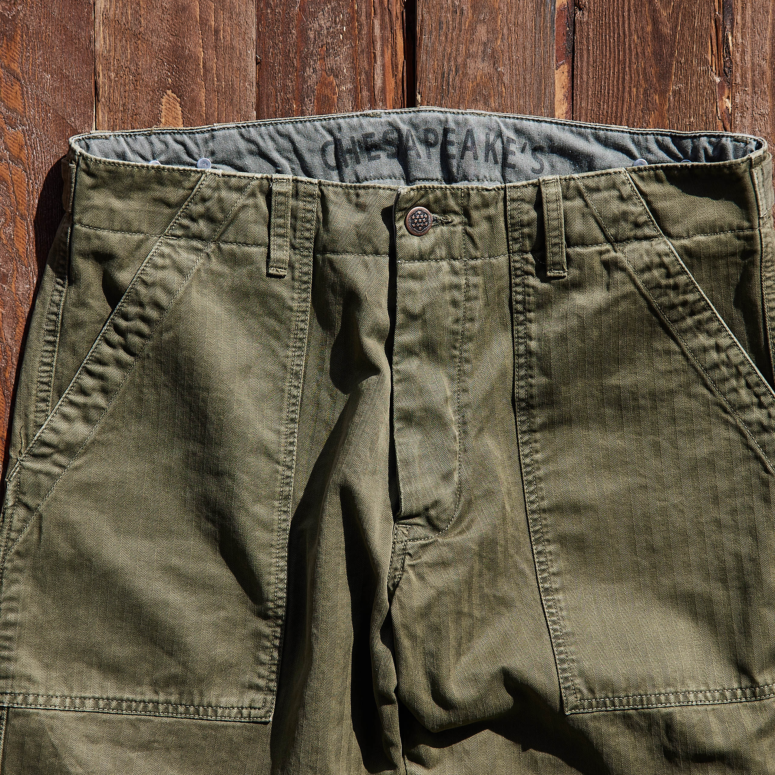CHESAPEAKE'S - Fatigue Pants Degrasse - Grøn