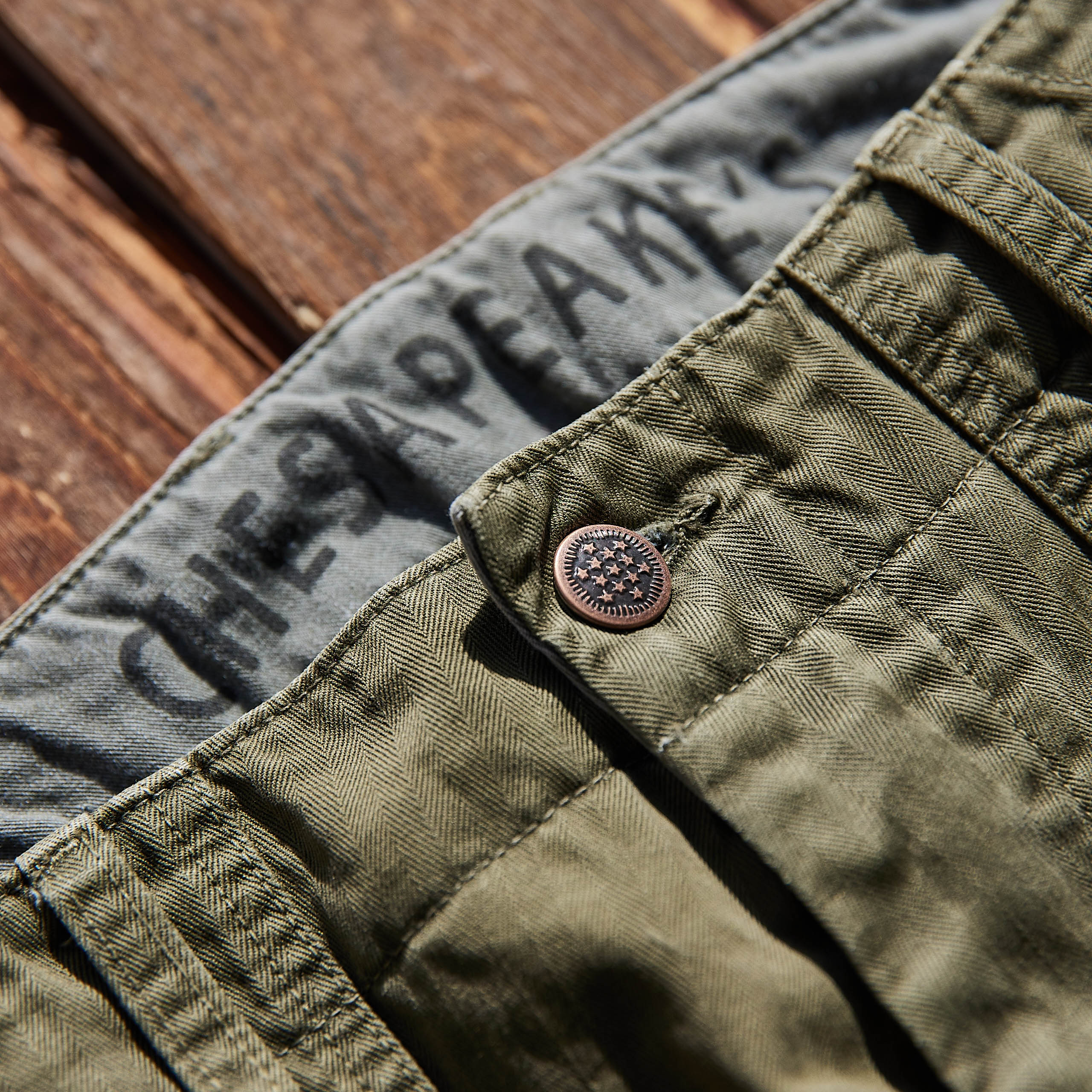 CHESAPEAKE'S - Fatigue Pants Degrasse - Grøn