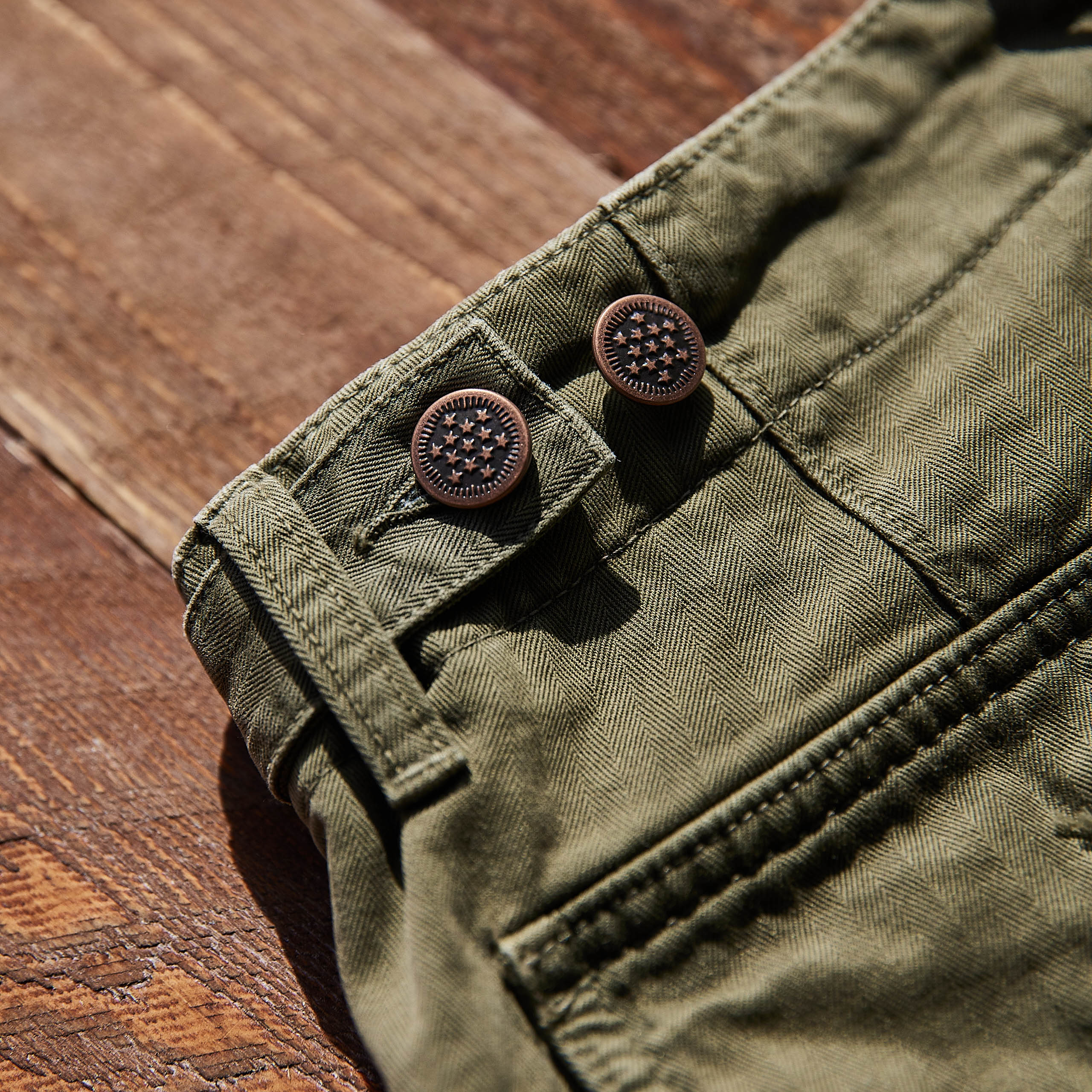 CHESAPEAKE'S - Fatigue Pants Degrasse - Grøn