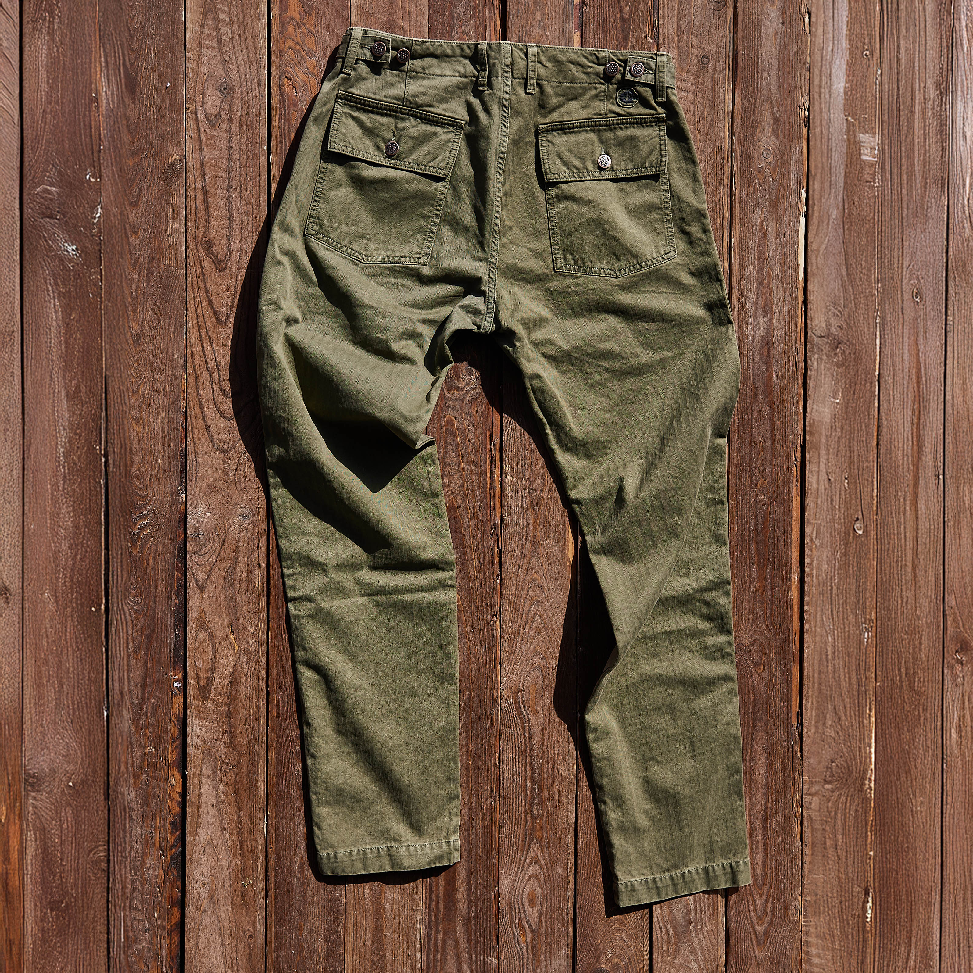 CHESAPEAKE'S - Fatigue Pants Degrasse - Grøn