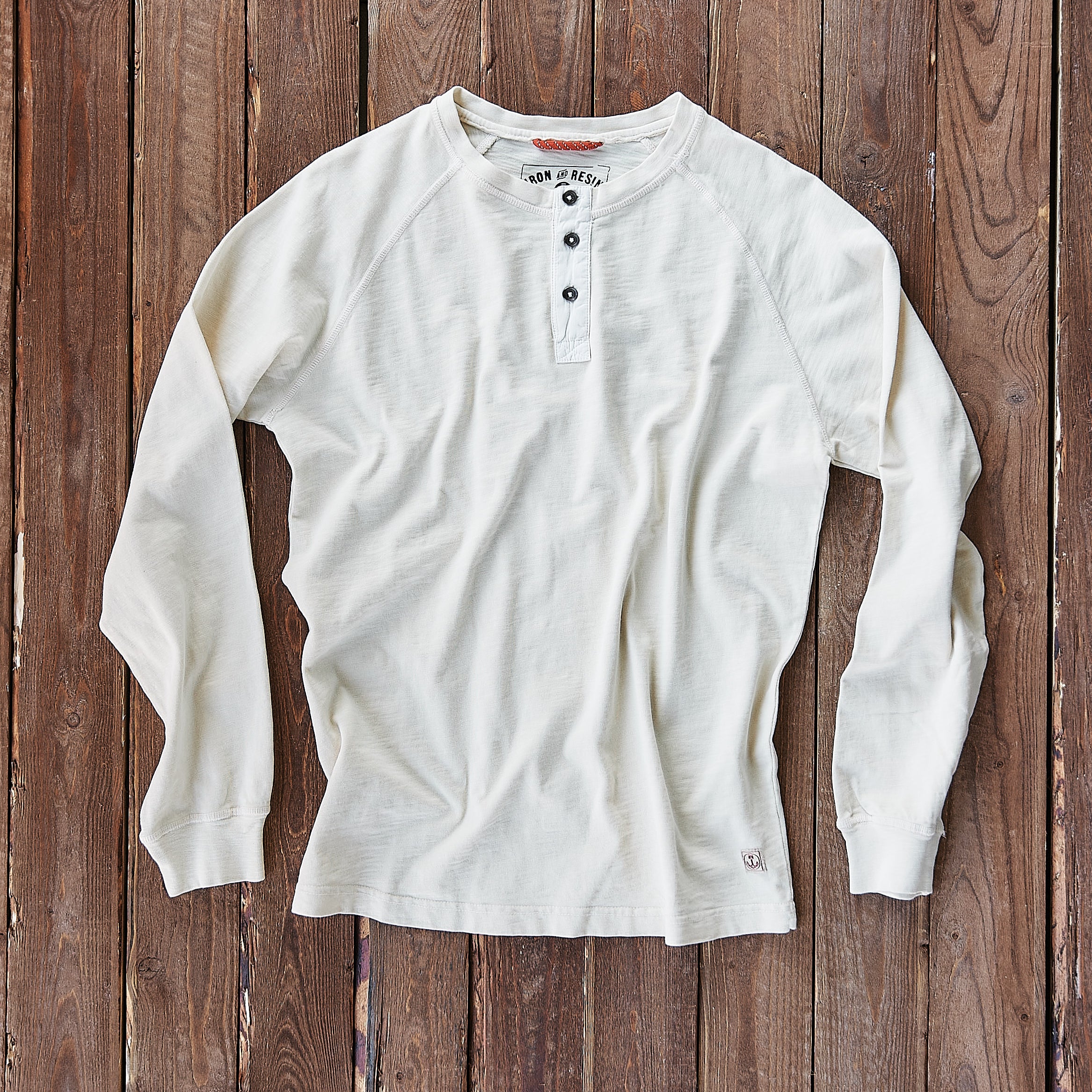 Iron and Resin - Topock Henley - Raw White