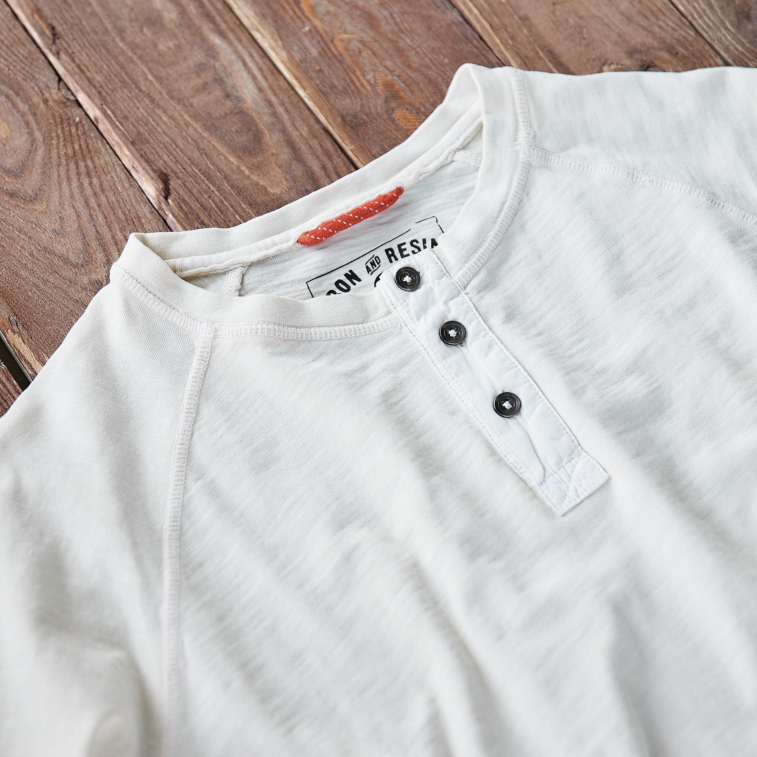 Iron and Resin - Topock Henley - Raw White