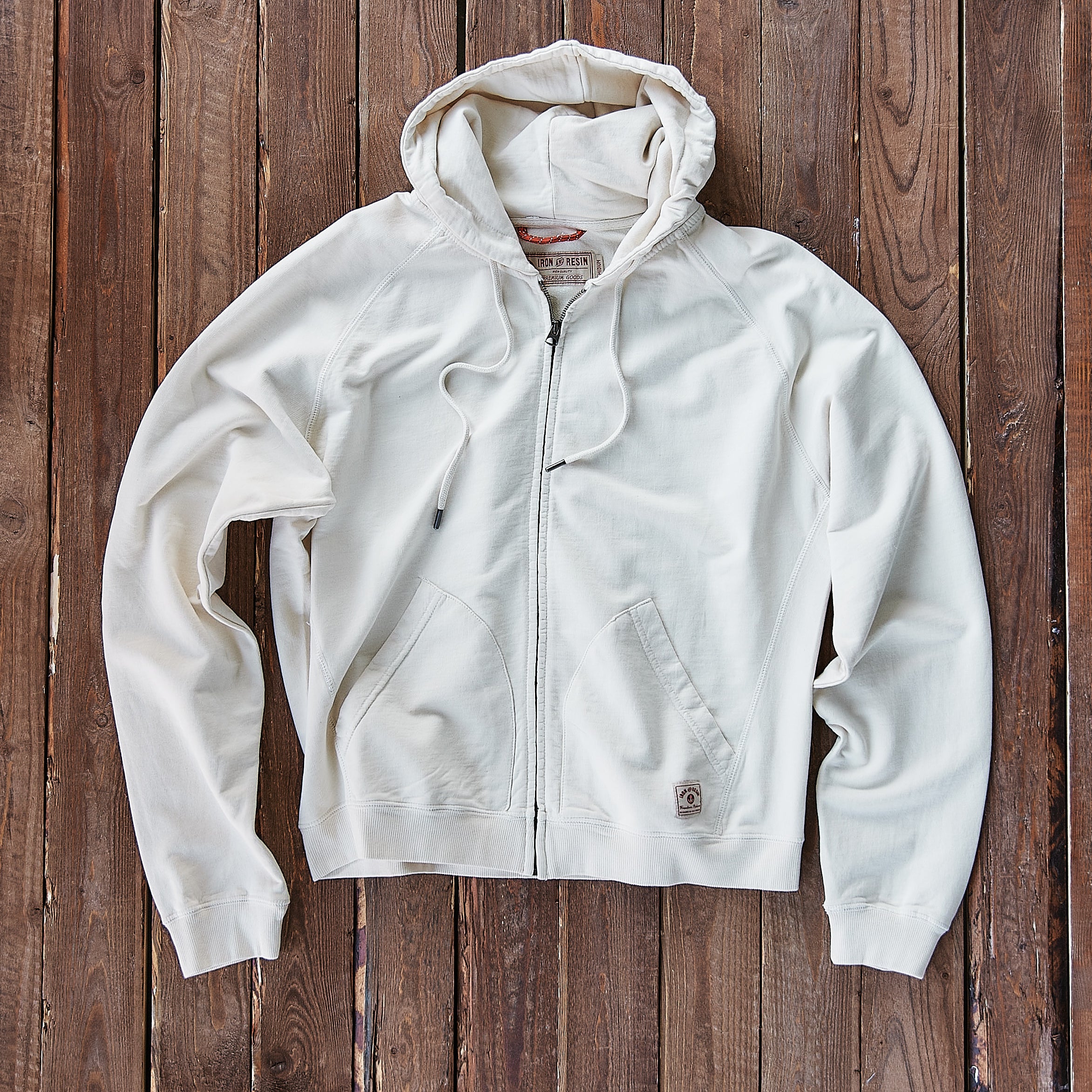 Iron & Resin - Maker Hoodie - Natural/off-white