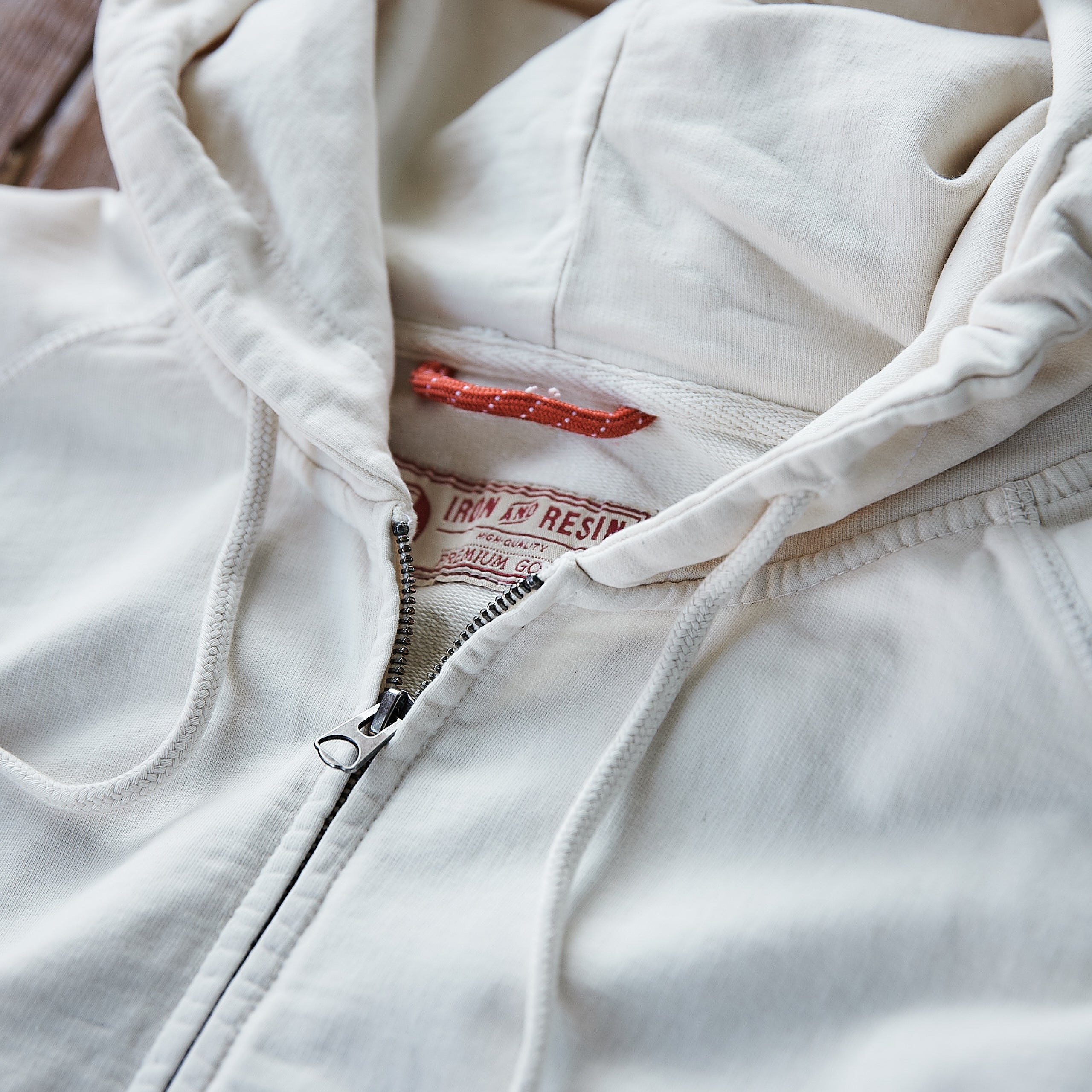 Iron & Resin - Maker Hoodie - Natural/off-white