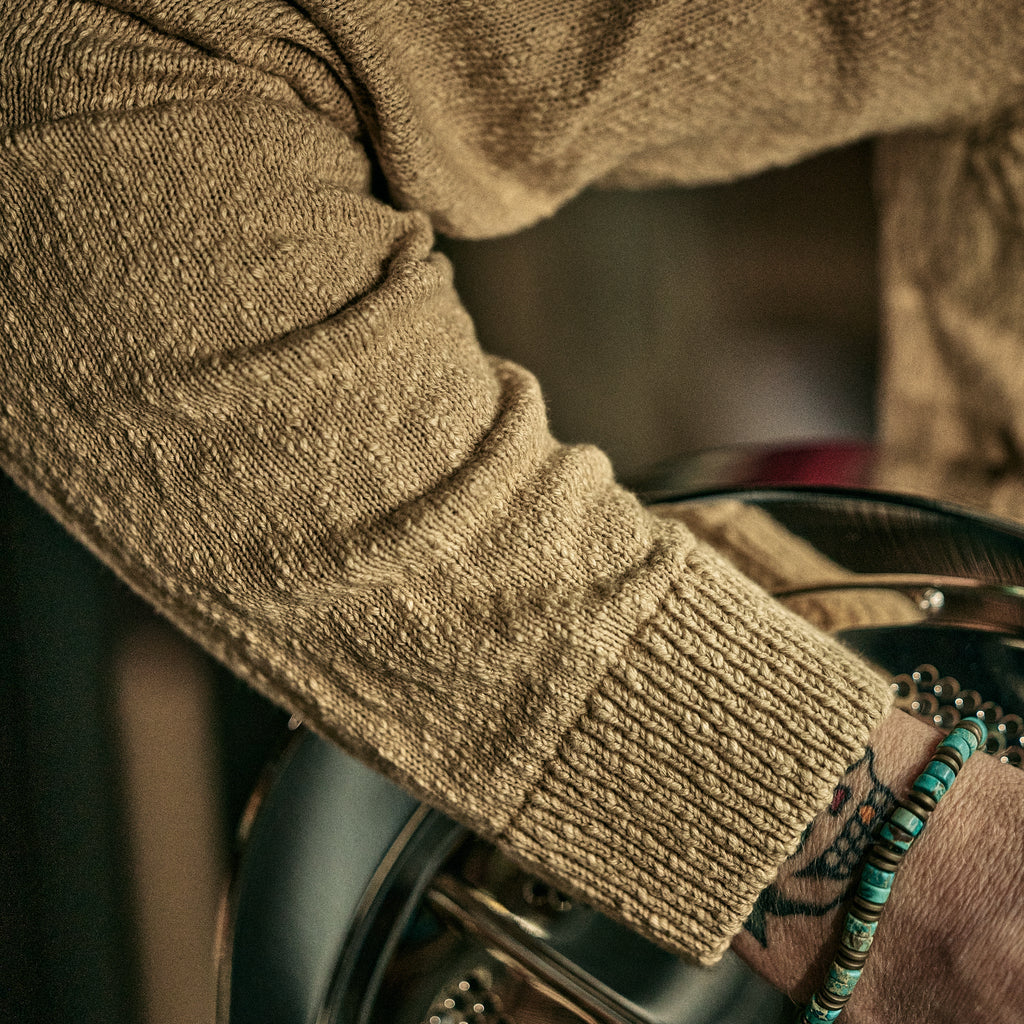 Blue De Genes - Yale Slubby Knit - Pale Khaki