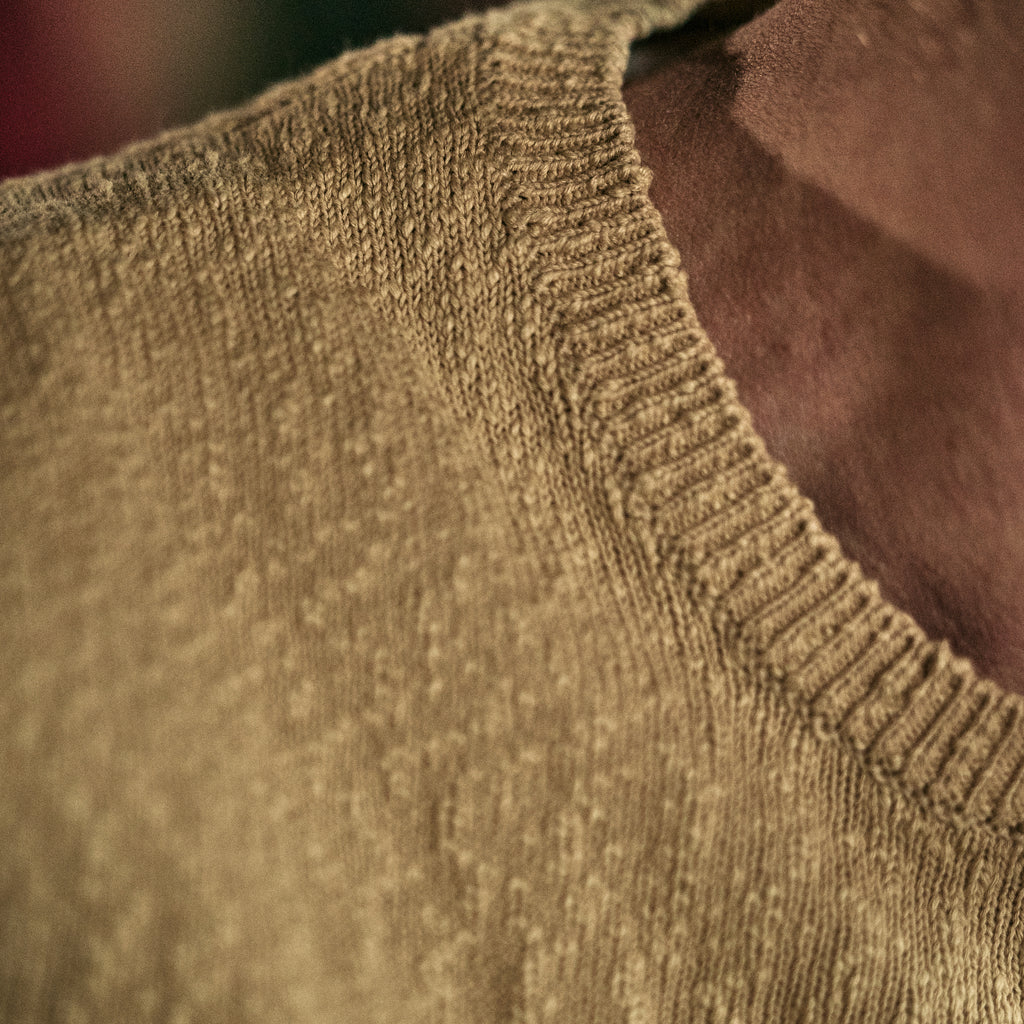Blue De Genes - Yale Slubby Knit - Pale Khaki