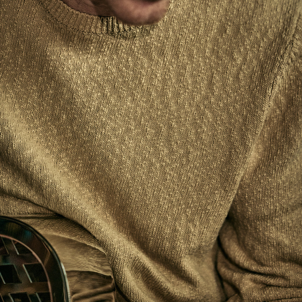 Blue De Genes - Yale Slubby Knit - Pale Khaki