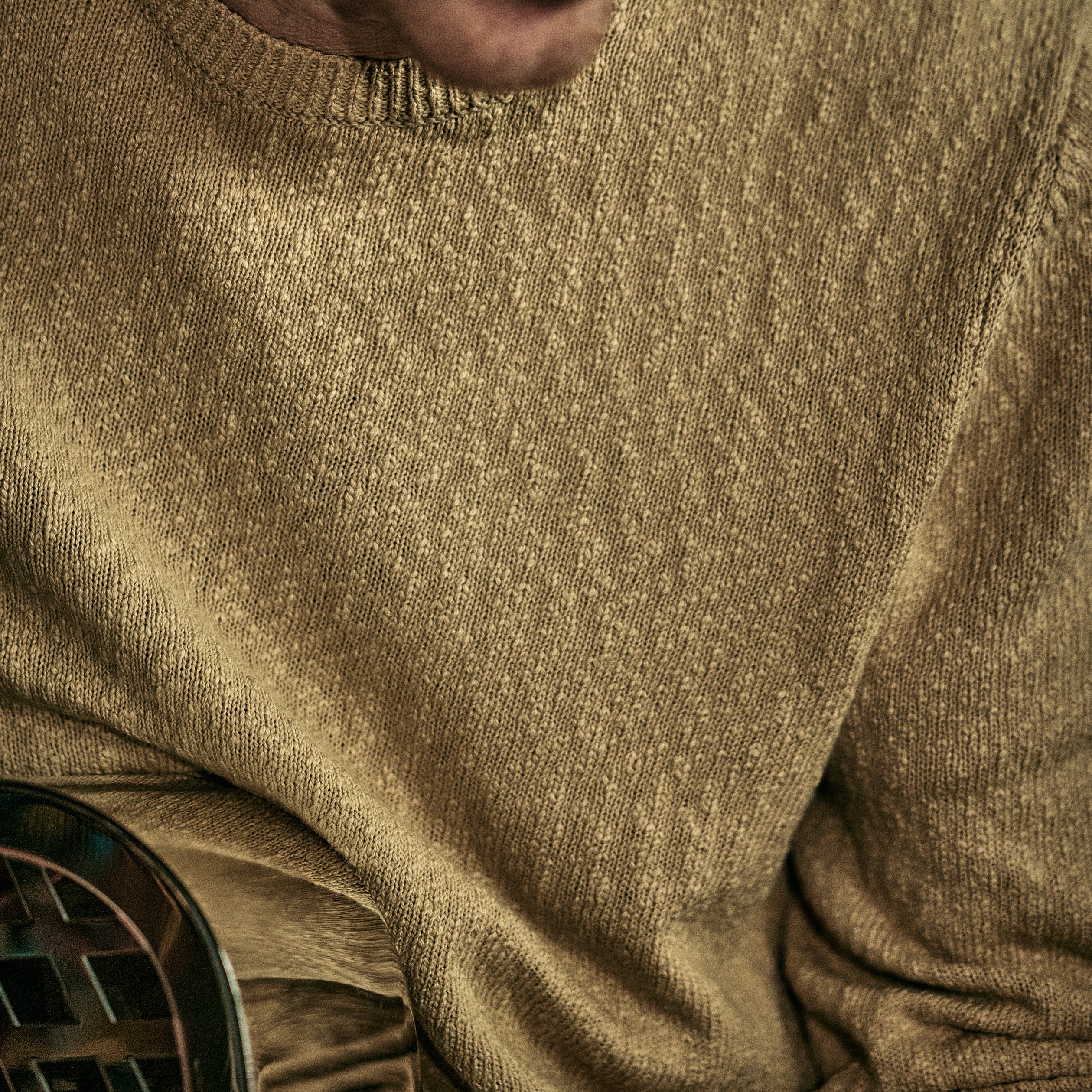 Blue De Genes - Yale Slubby Knit - Pale Khaki