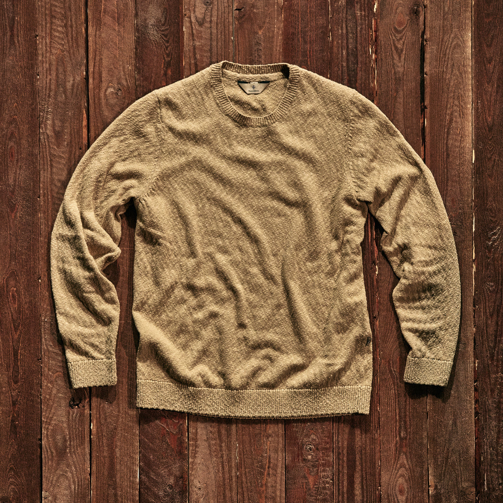 Blue De Genes - Yale Slubby Knit - Pale Khaki