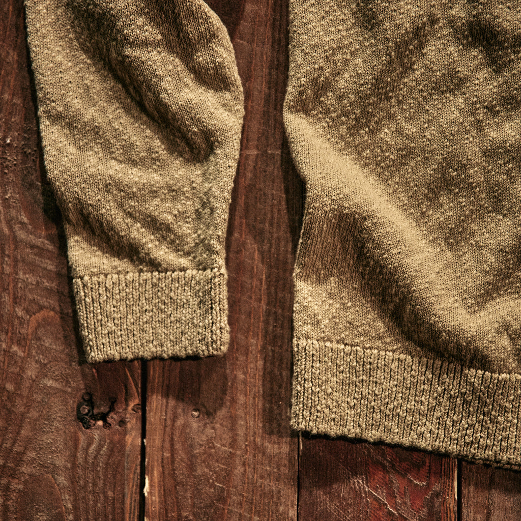 Blue De Genes - Yale Slubby Knit - Pale Khaki