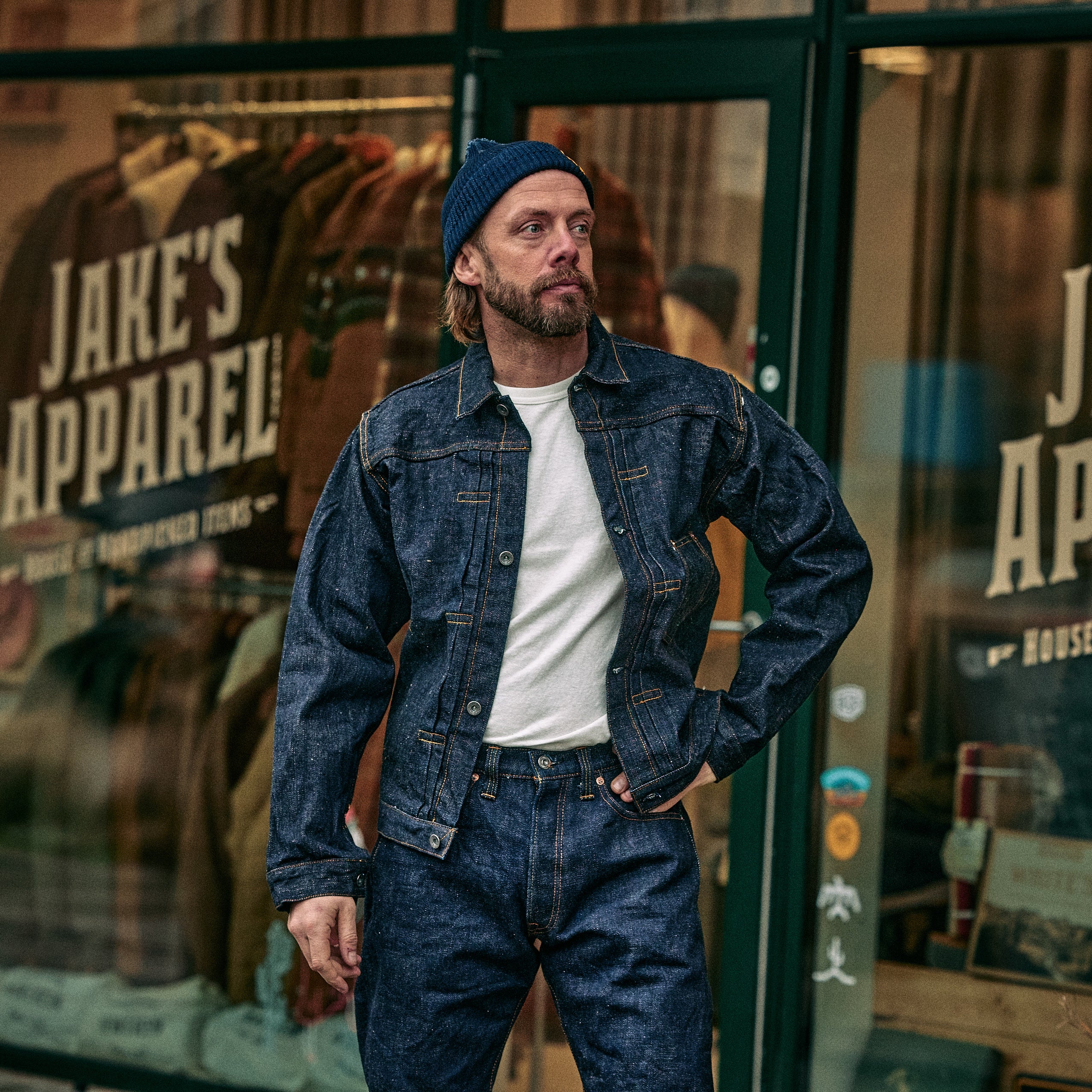 Samurai Jeans - S0555VX WWII-style Denim Jacket – Jake's Apparel