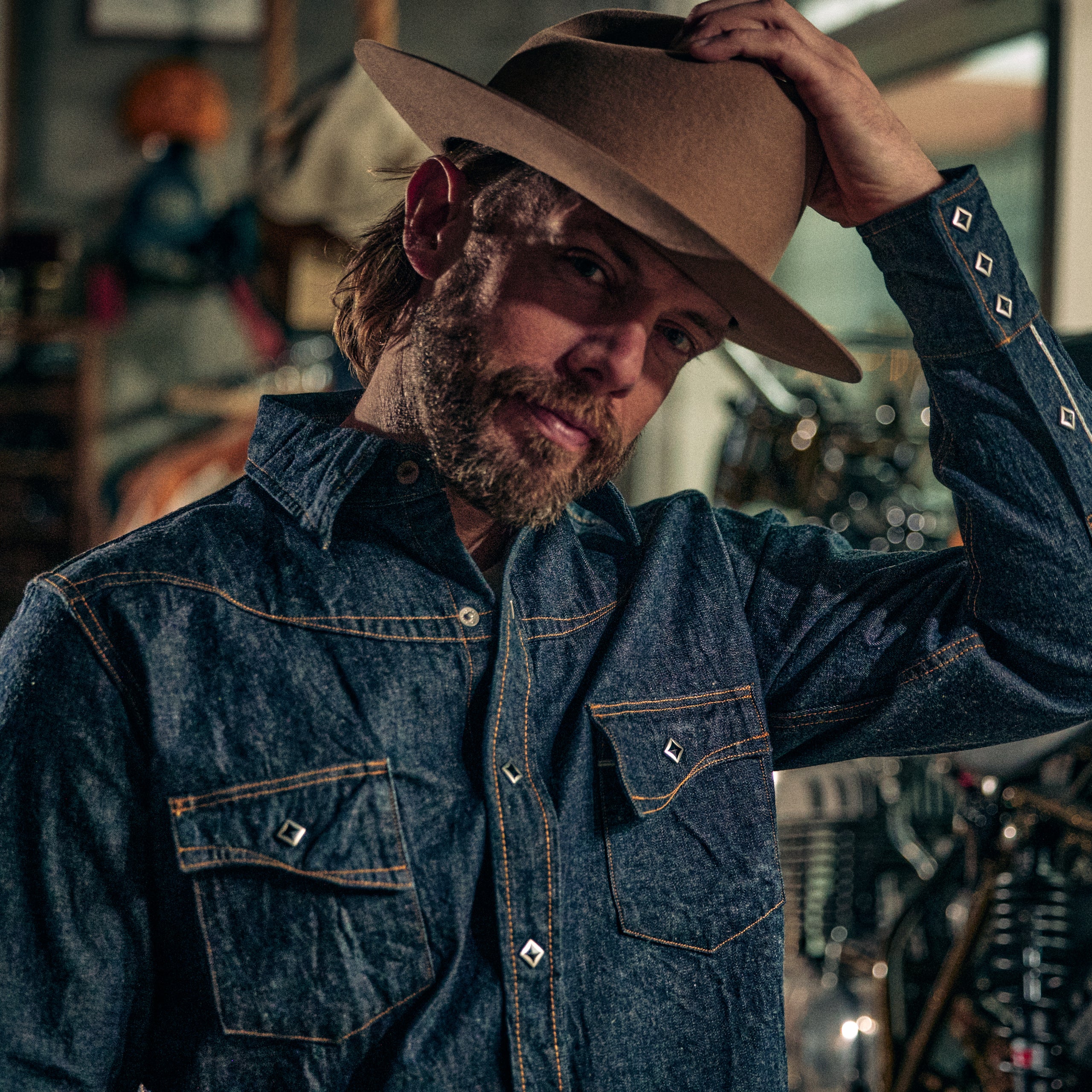 Samurai Jeans - SWD-L02 Denim Western Shirt