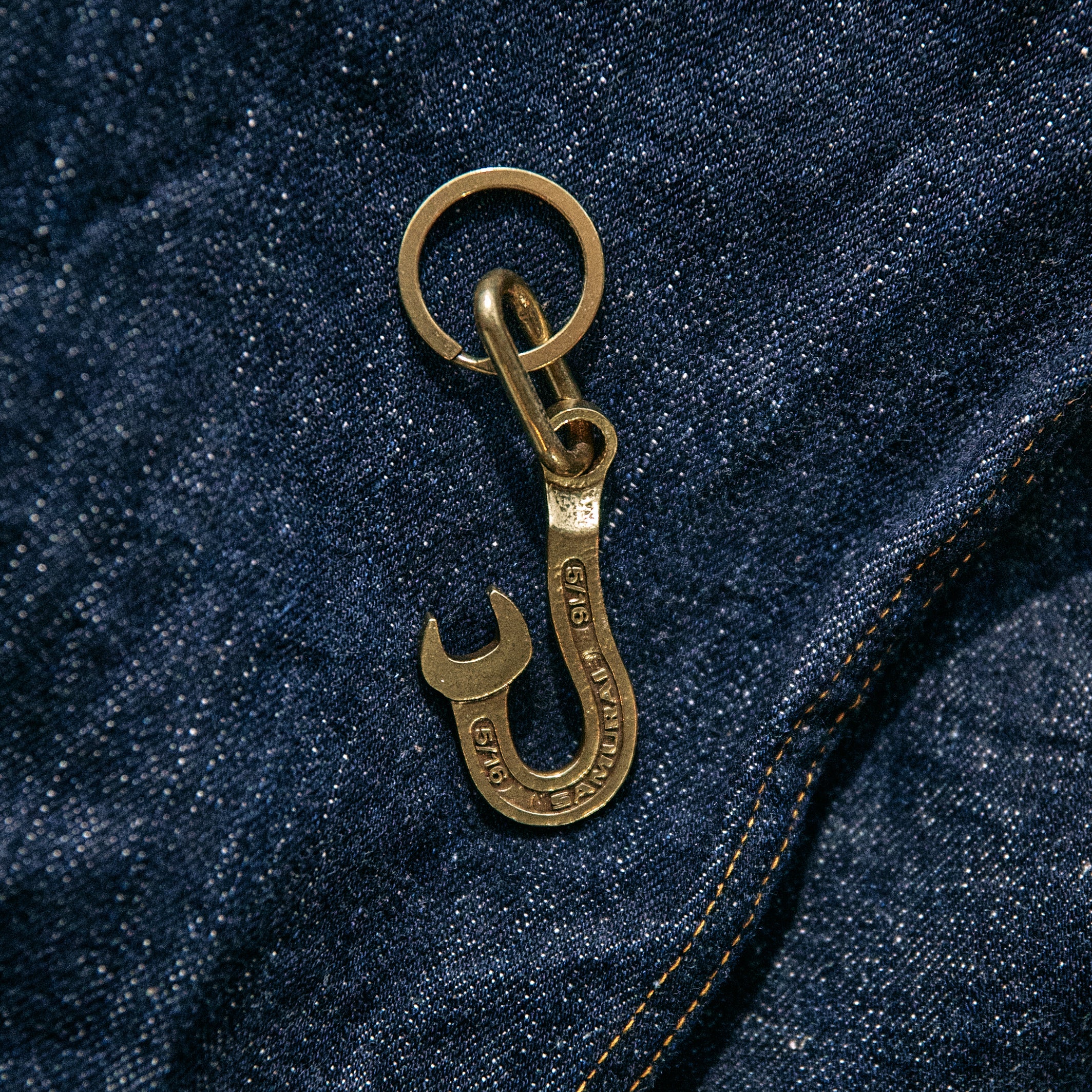 Samurai Jeans - Brass Keyholder