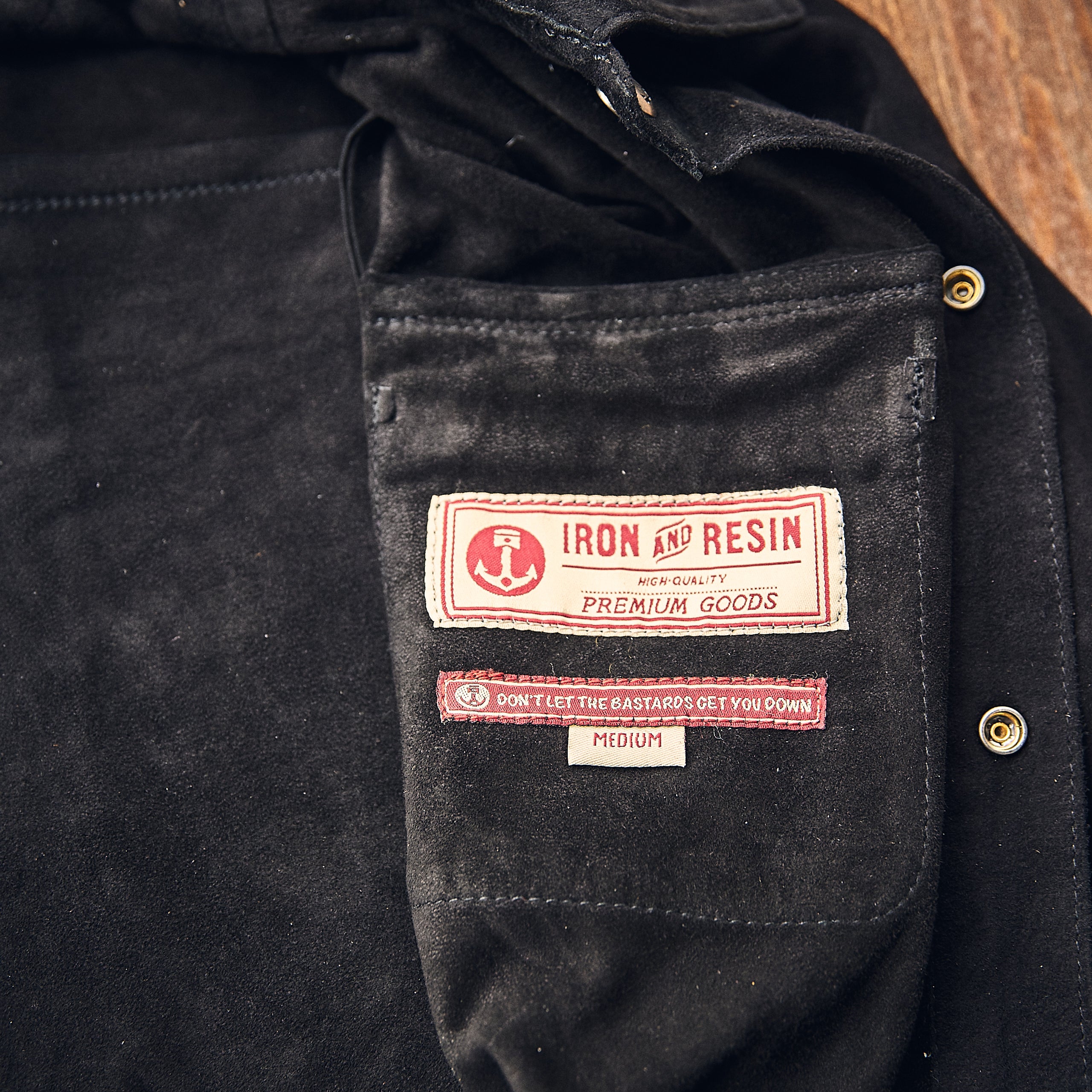 Iron & Resin - Rough Neck Shirt - Goat Suede