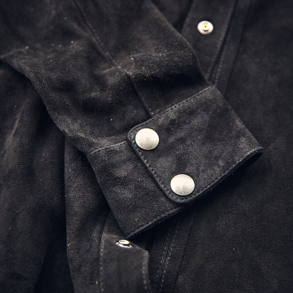 Iron & Resin - Rough Neck Shirt - Goat Suede Black