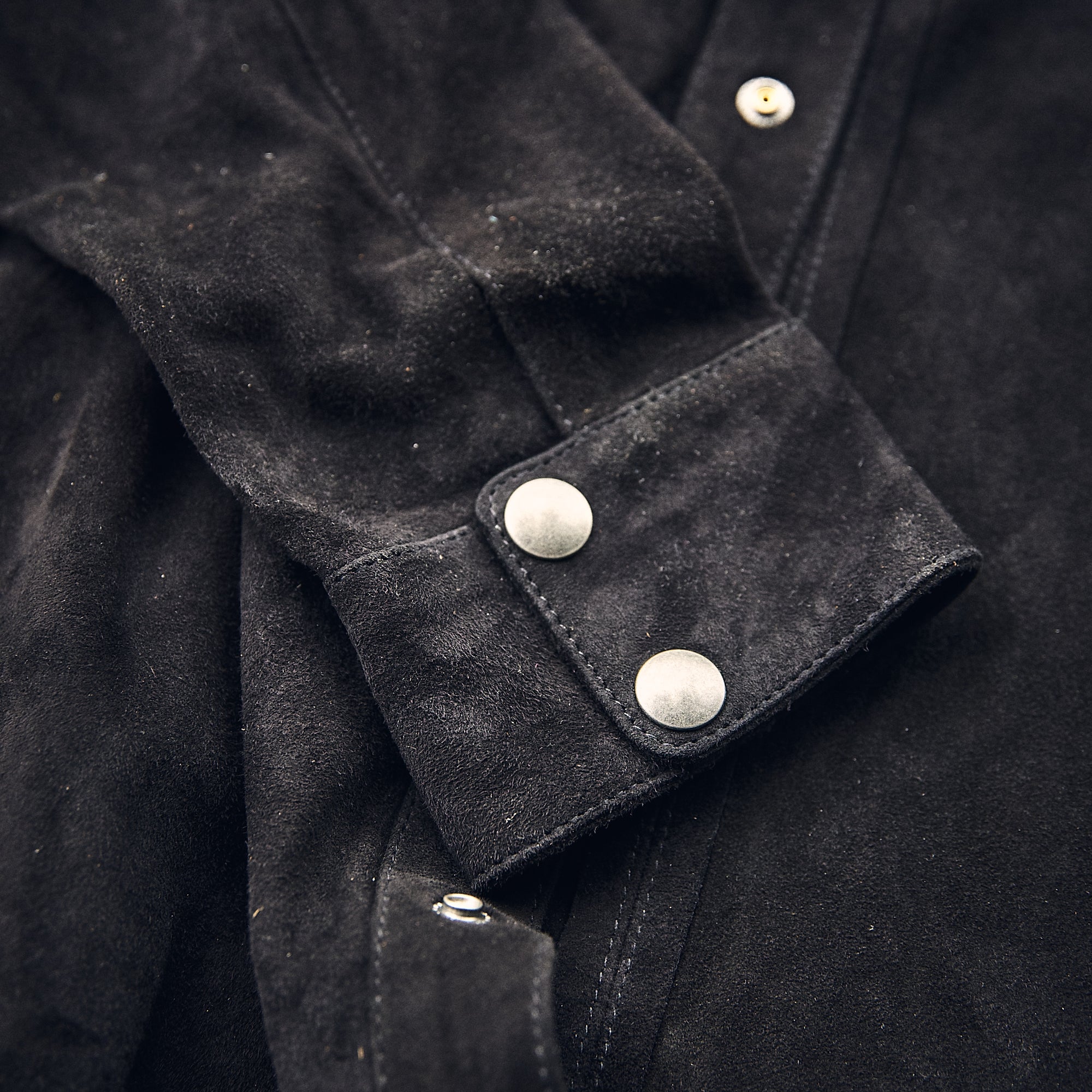 Iron & Resin - Rough Neck Shirt - Goat Suede Black