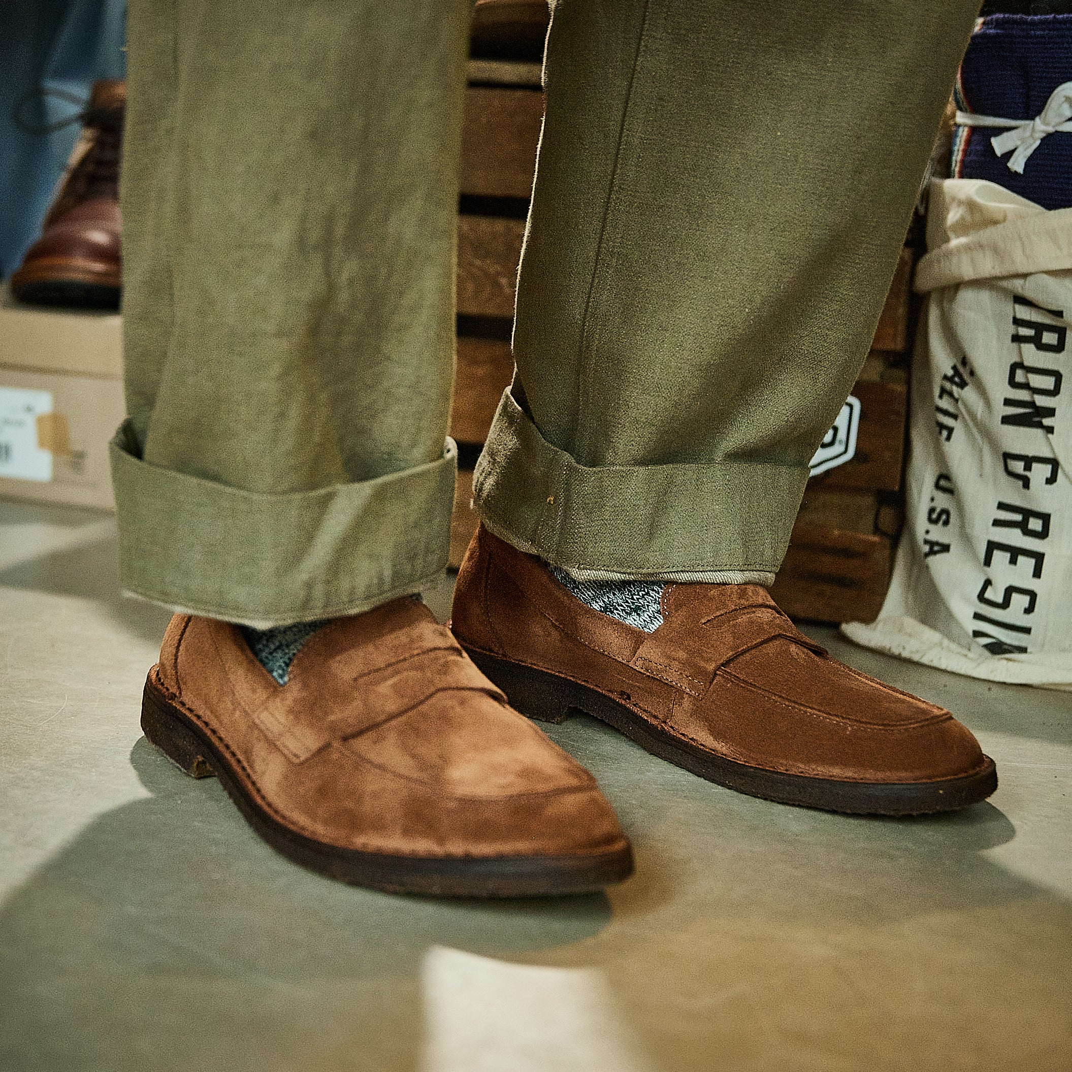 Astorflex - Sadelflex Roughout Loafers - Mattone (mørk)