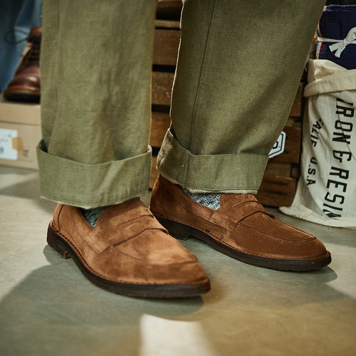 Astorflex - Sadelflex Roughout Loafers - Mattone (dark)