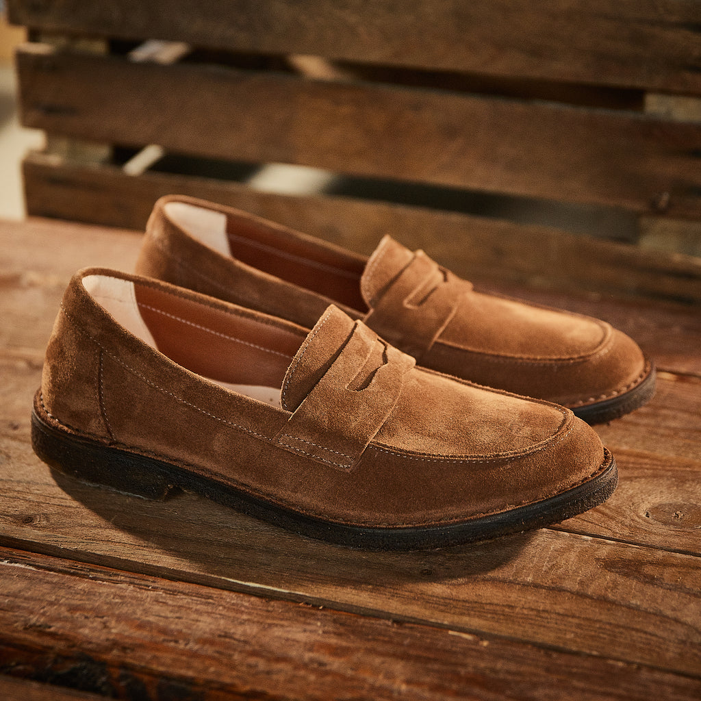 Astorflex - Sadelflex Roughout Loafers - Mattone (mørk)