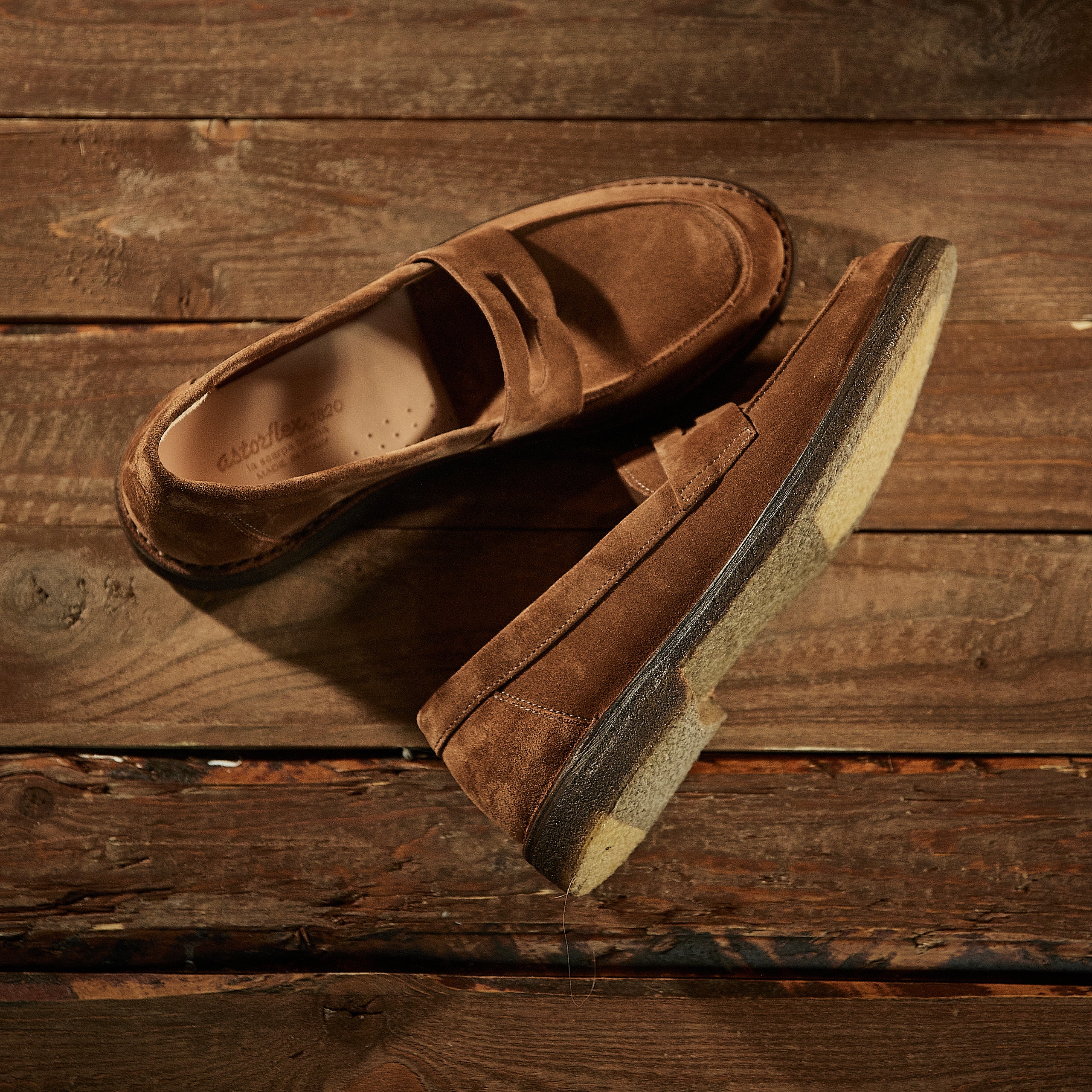 Astorflex - Sadelflex Roughout Loafers - Mattone (mørk)