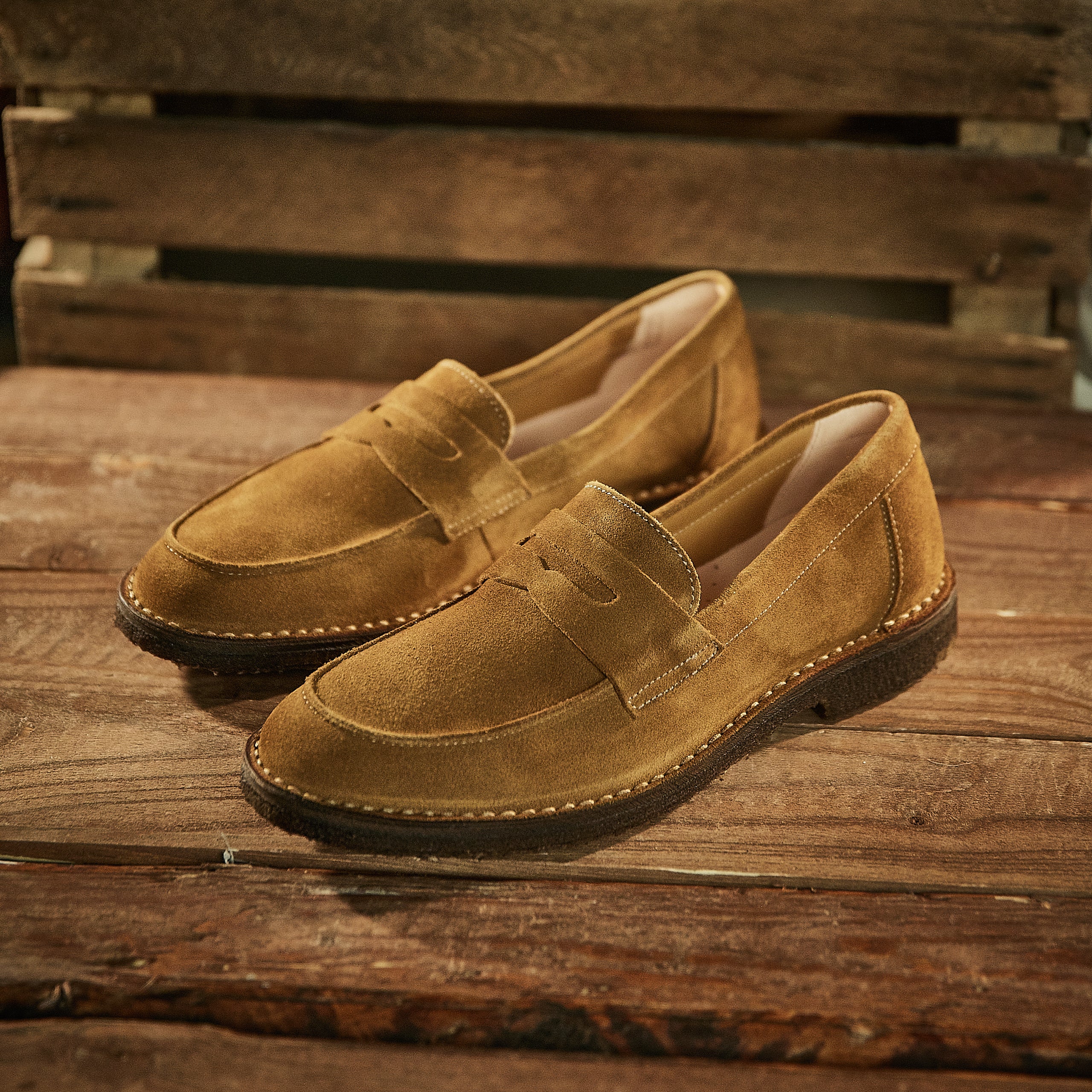 Astorflex - Sadelflex Roughout Loafers - Cuoio (Lys)