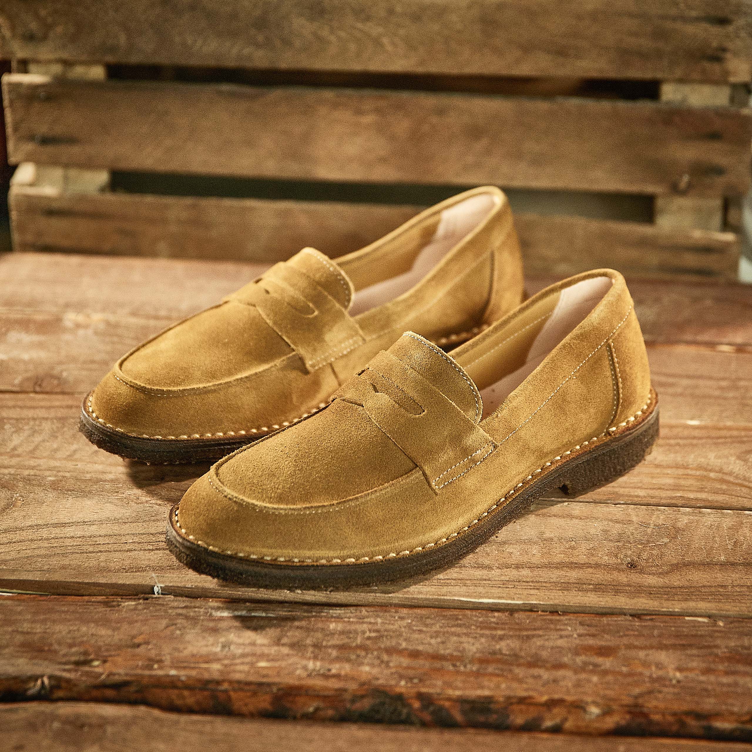 Astorflex - Sadelflex Roughout Loafers - Cuoio (Light)
