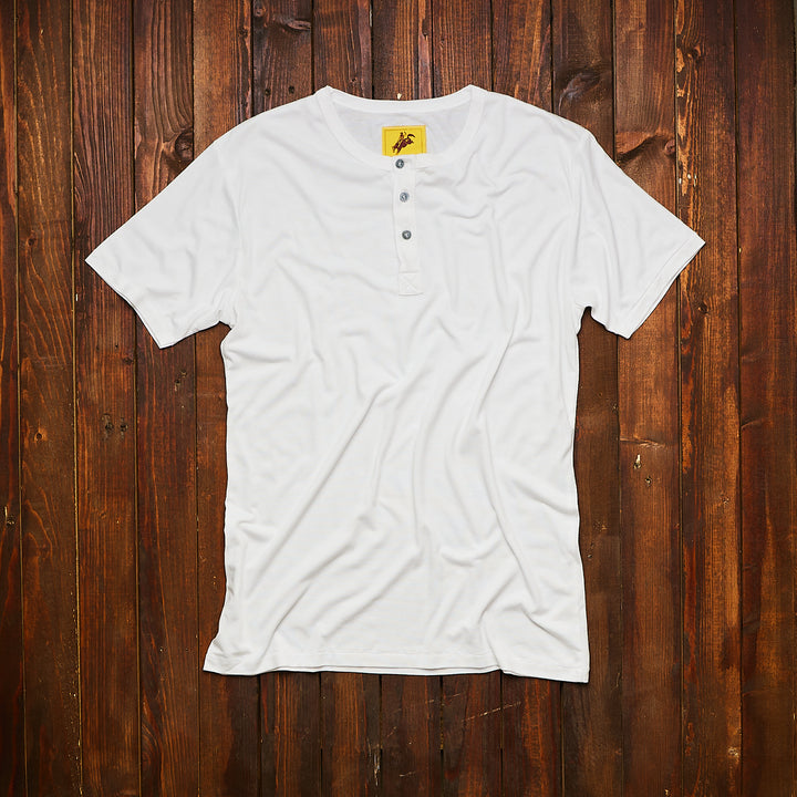 FBC TAILOR & SUPPLY - RANCHER HENLEY- White