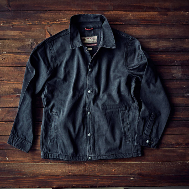 Iron & Resin - Coach Jacket - Charcoal Denim