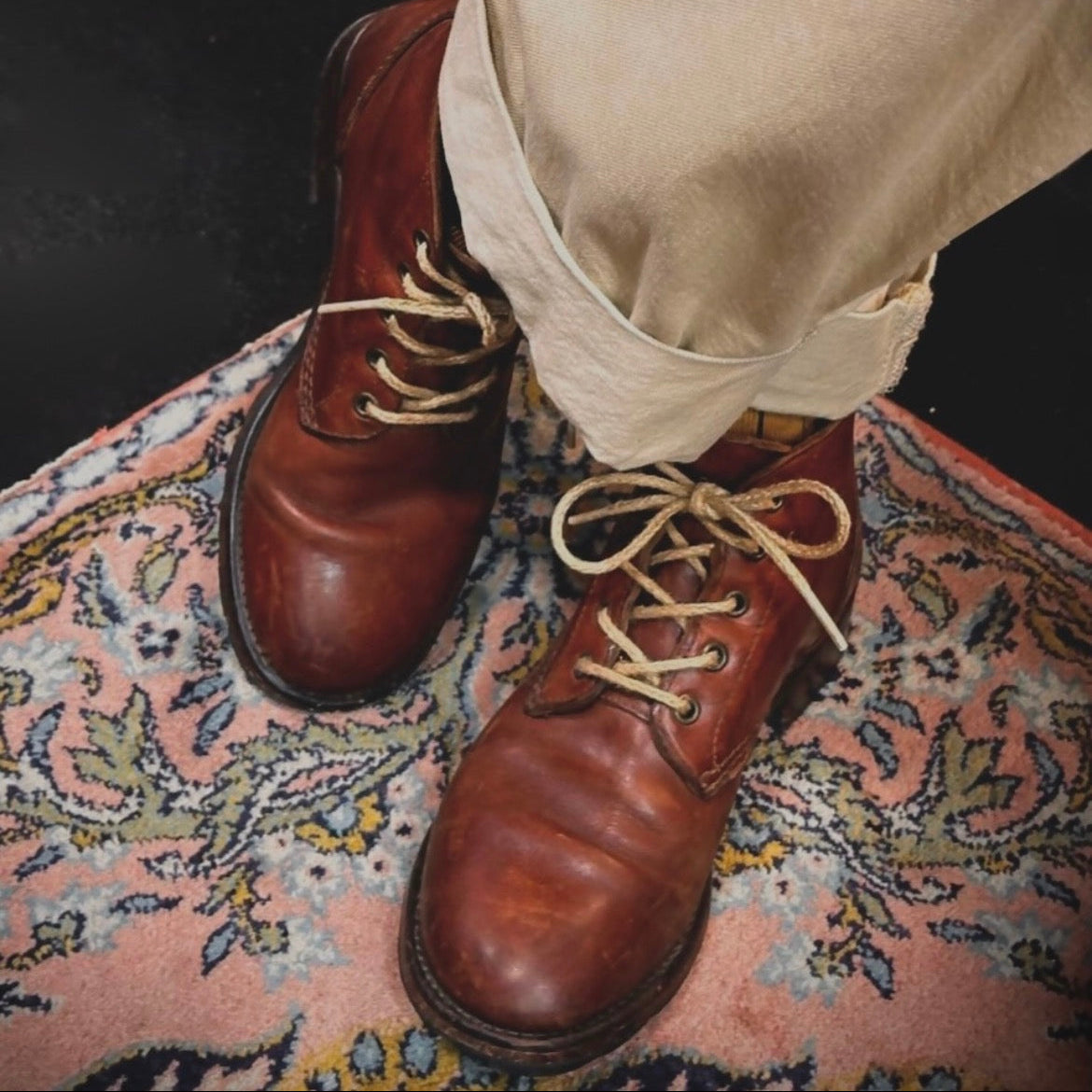 Oodoo Boots - The Work Boots - Cognac Tan Leather