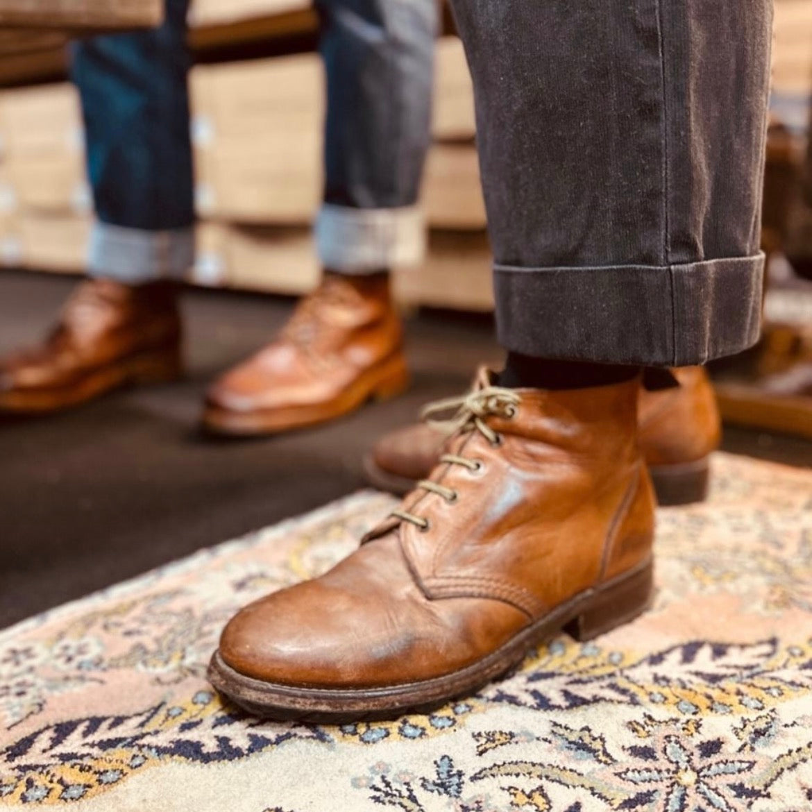 Oodoo Boots - The Work Boots - Cognac Tan Leather