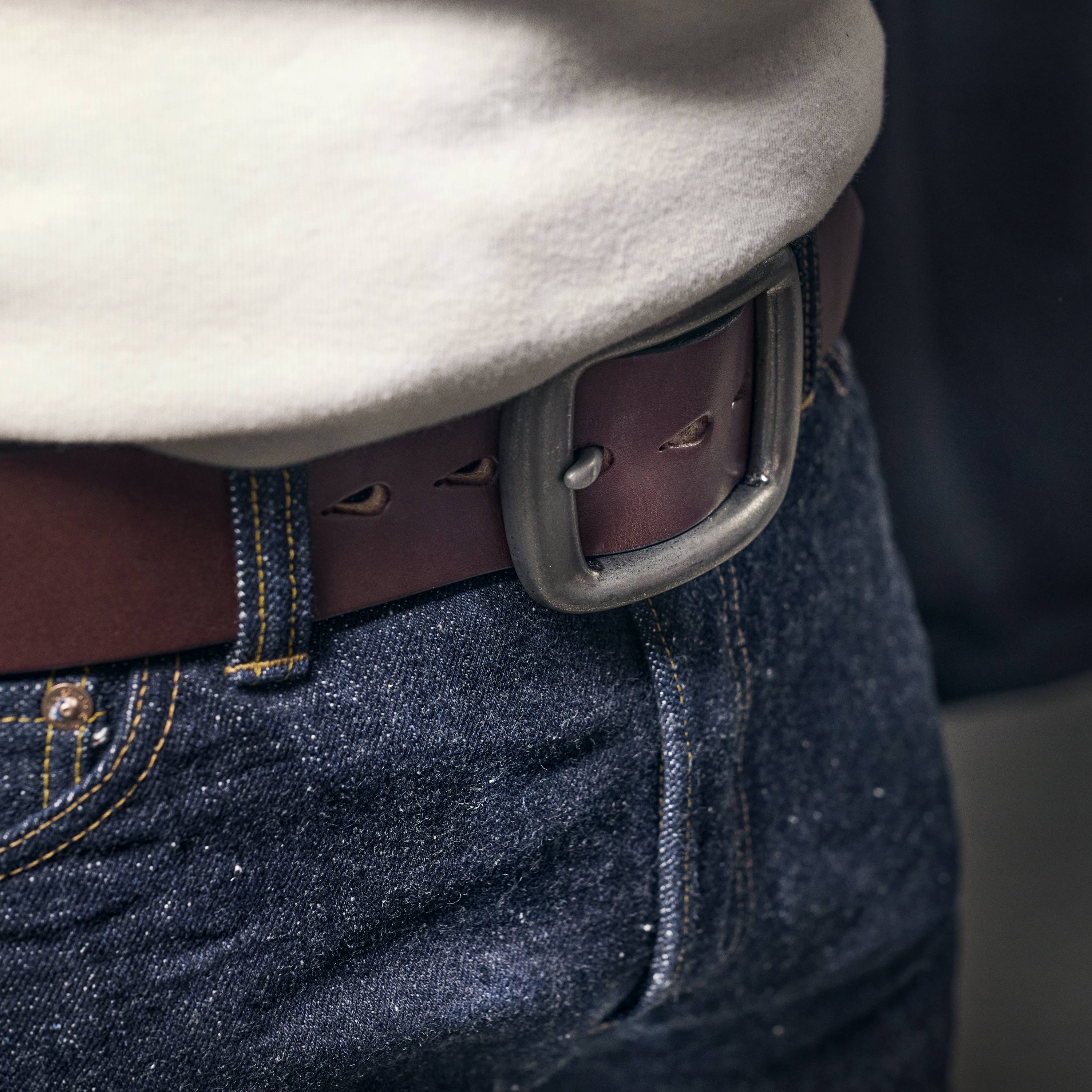 Samurai Jeans - W001 Heavy 5mm Curved Belt – Jake's Apparel