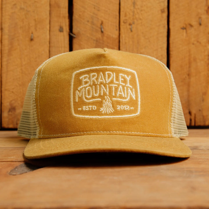 Bradley mountain - campfire trucker hat - whiskey