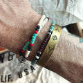 Black Pearl - Native Style Brass Cuff