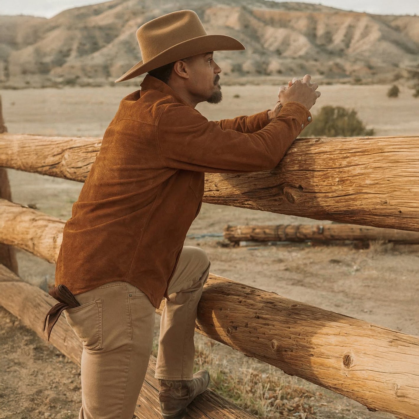 Iron & Resin - Buffalo Fence Shirt  Rough Out