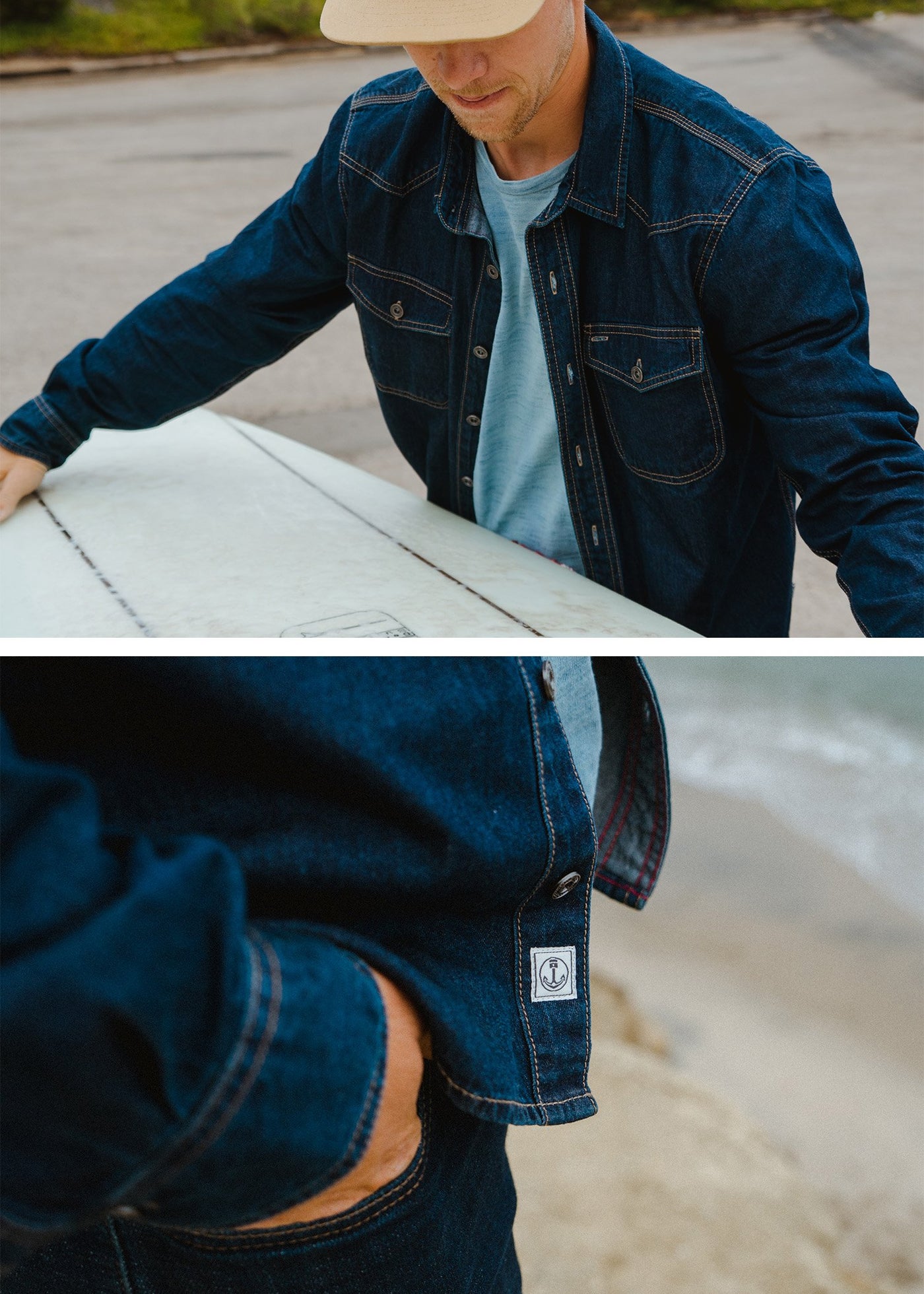 Iron & Resin - Saddleback Shirt - Blue Denim