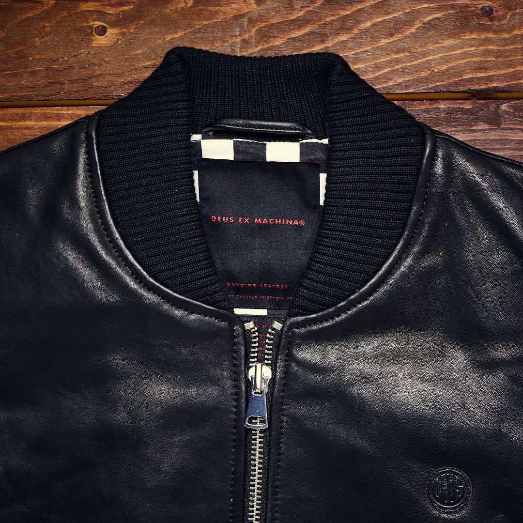 Deus Ex Machina - Thunder Leather Bomber - Black