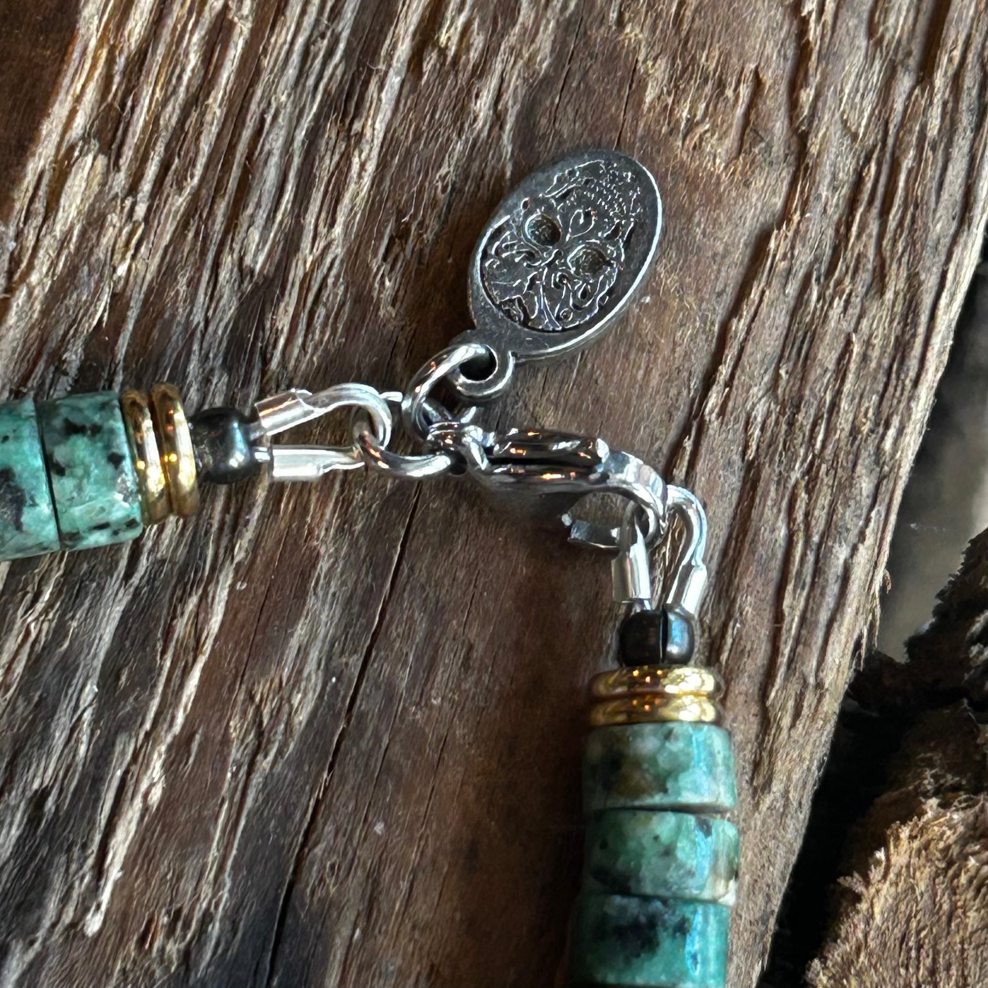 Armbånd - African Stone Heishi - Grøn