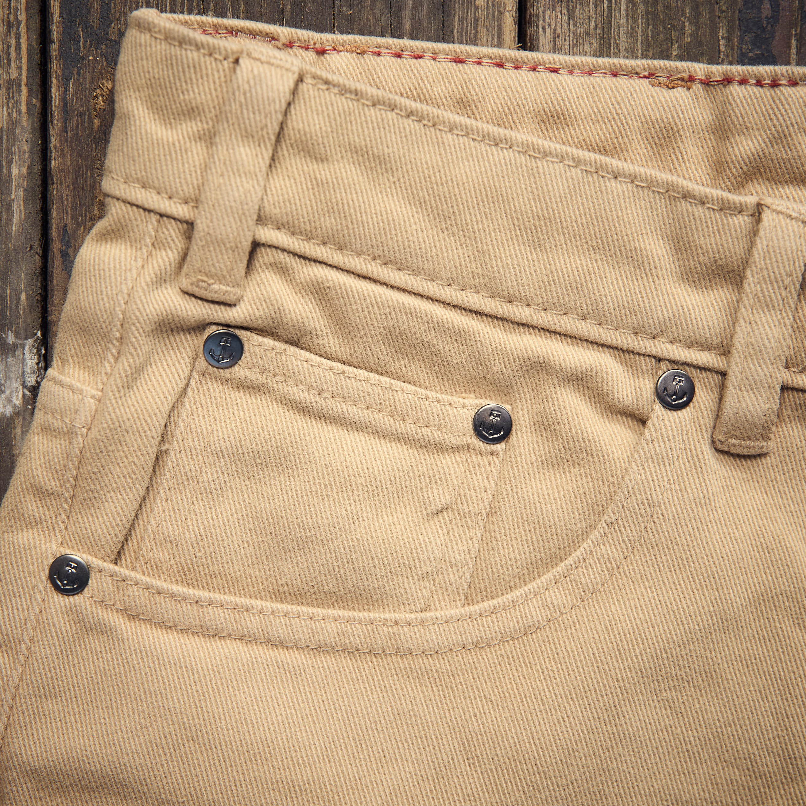 Iron & Resin - HECTOR BULL DENIM SHORTS - Field tan