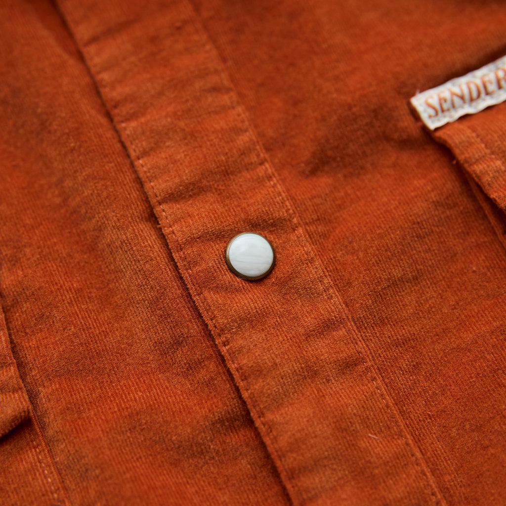 Sendero -  Wyatt Pearl Snap - Burned Orange