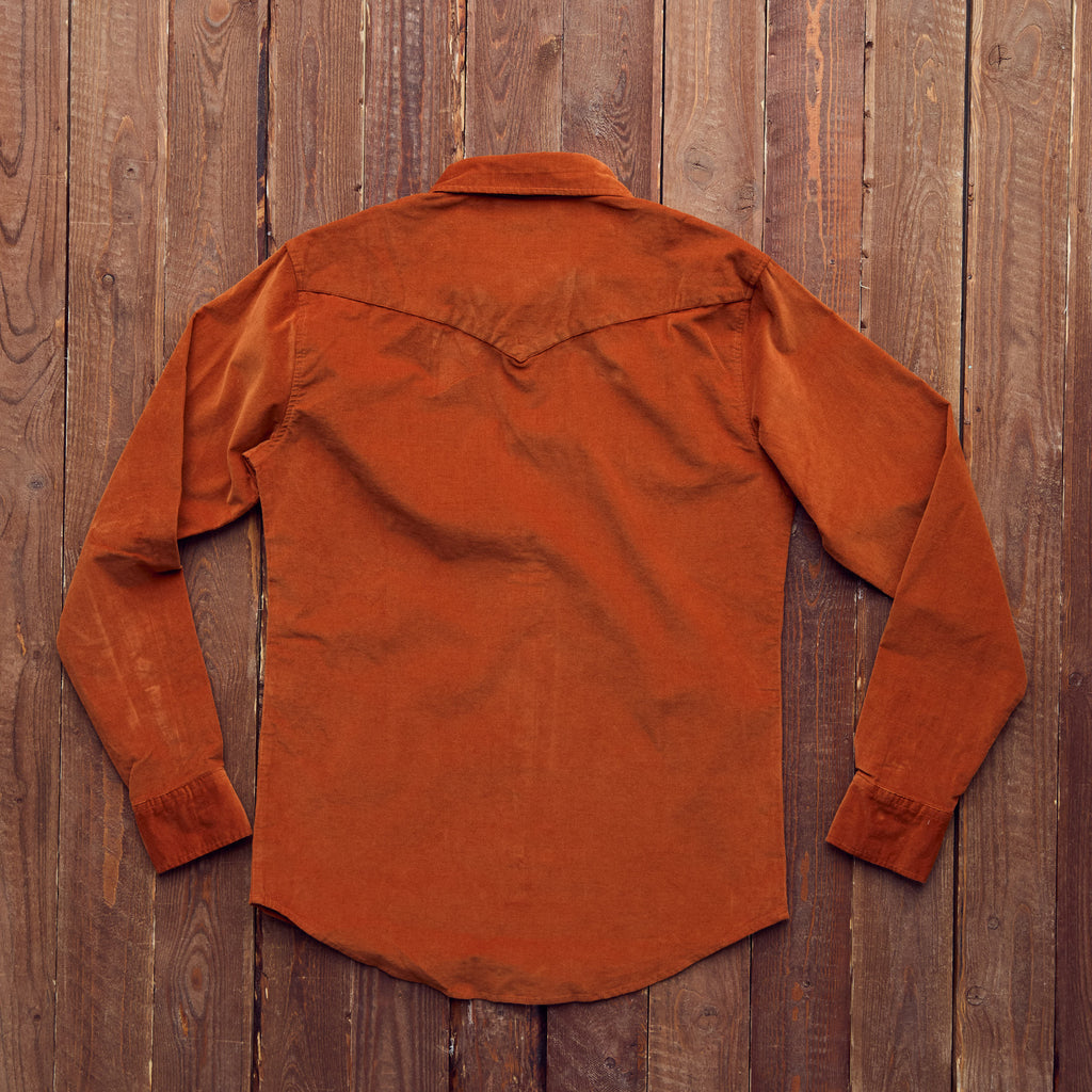 Sendero -  Wyatt Pearl Snap - Burned Orange