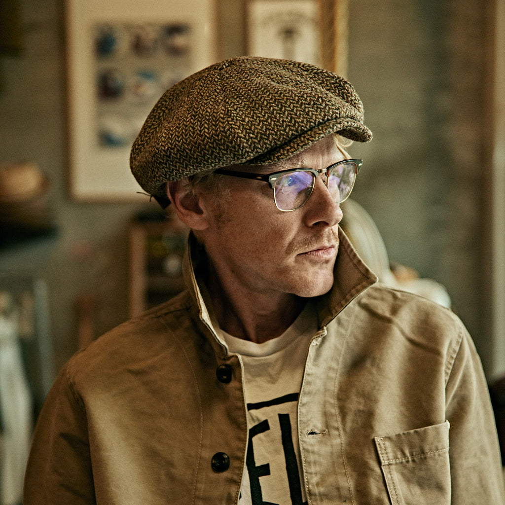 Stetson - Darsley Harris Tweed Flat Cap
