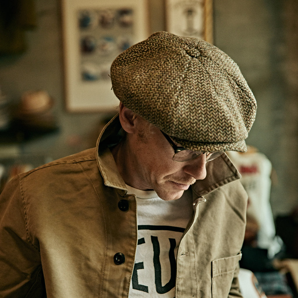 Stetson - Darsley Harris Tweed Flat Cap