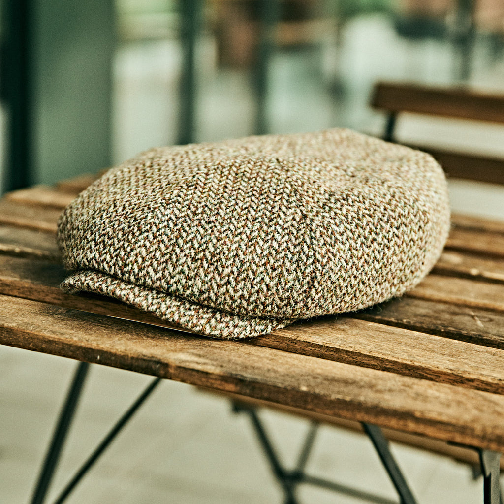 Stetson - Darsley Harris Tweed Flat Cap