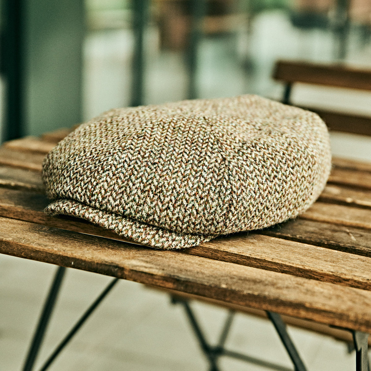 Stetson - Darsley Harris Tweed Flat Cap