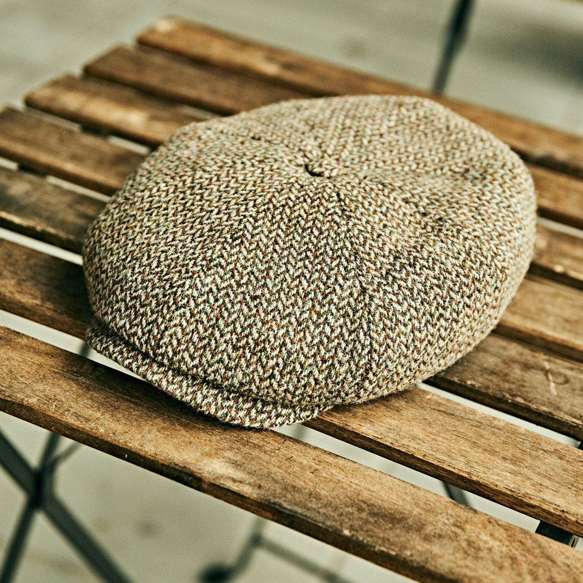 Stetson - Darsley Harris Tweed Flat Cap