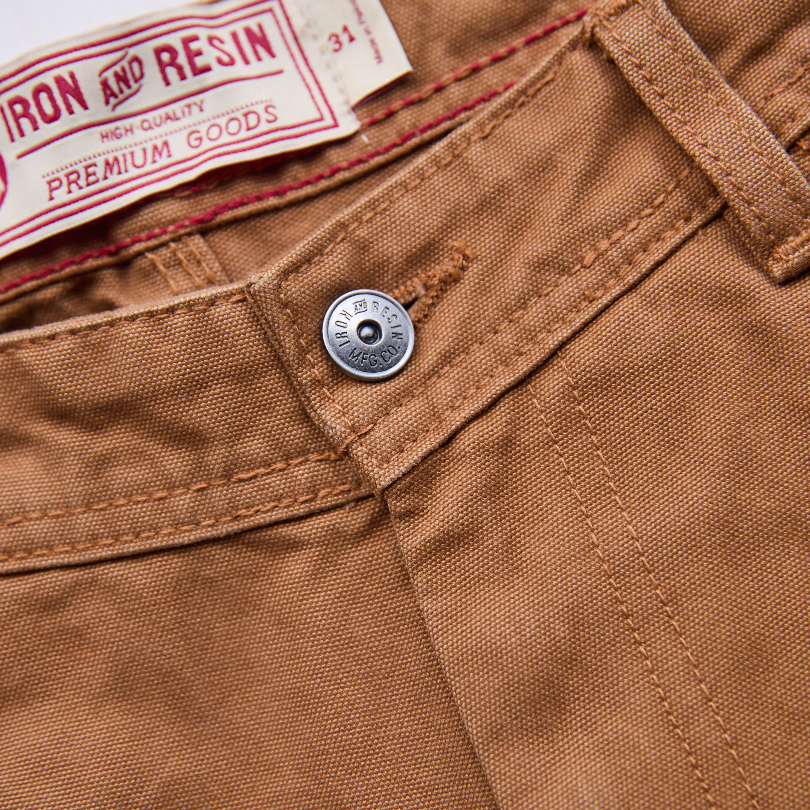 Iron & Resin - Harrison canvas Pants - Cognac