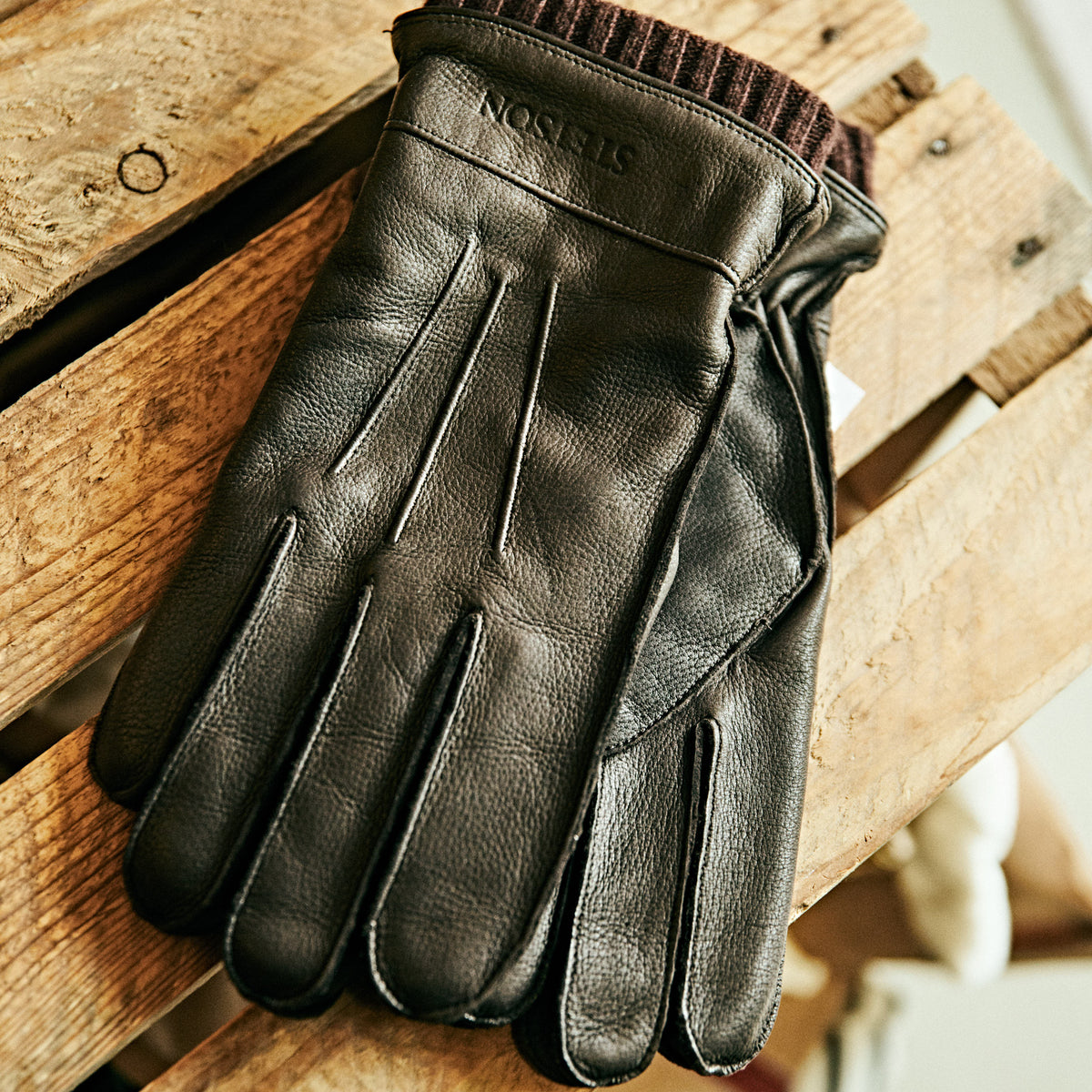 Stetson - Gloves Deer Leather / Cashmere